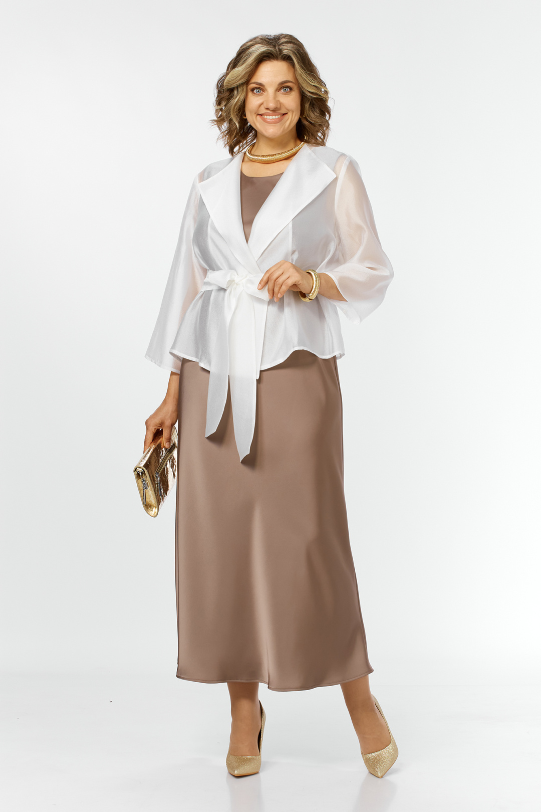 Костюм AlaniCollection 2433 молоко + золото