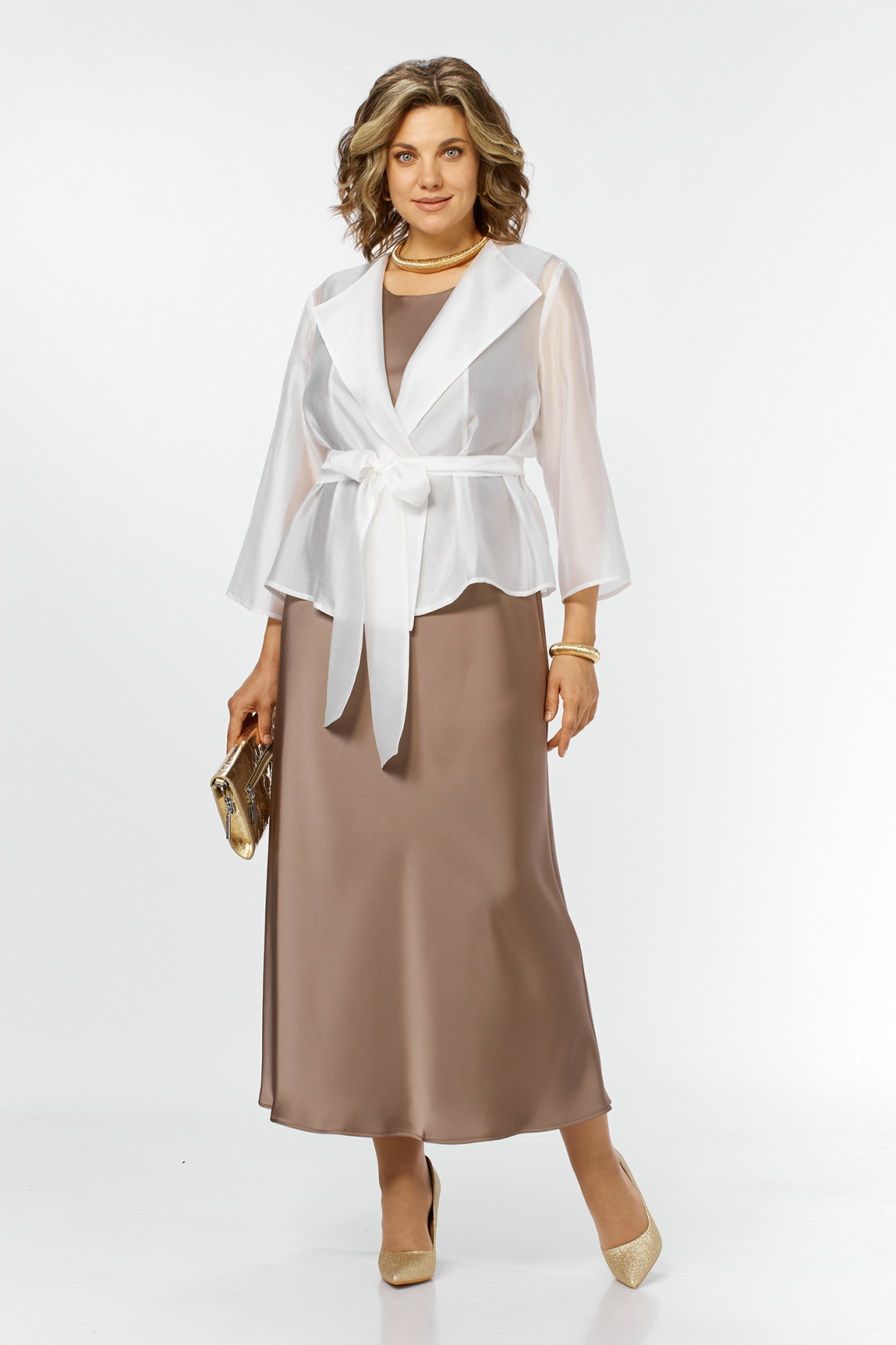 Костюм AlaniCollection 2433 молоко + золото