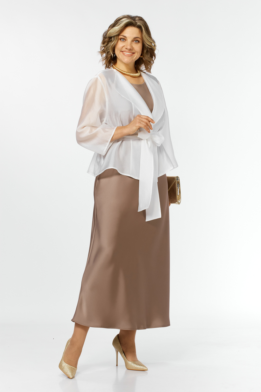 Костюм AlaniCollection 2433 молоко + золото
