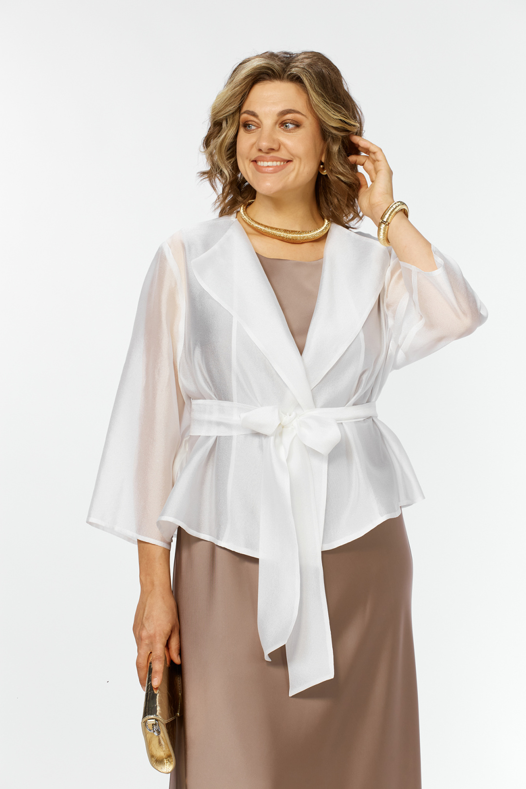 Костюм AlaniCollection 2433 молоко + золото