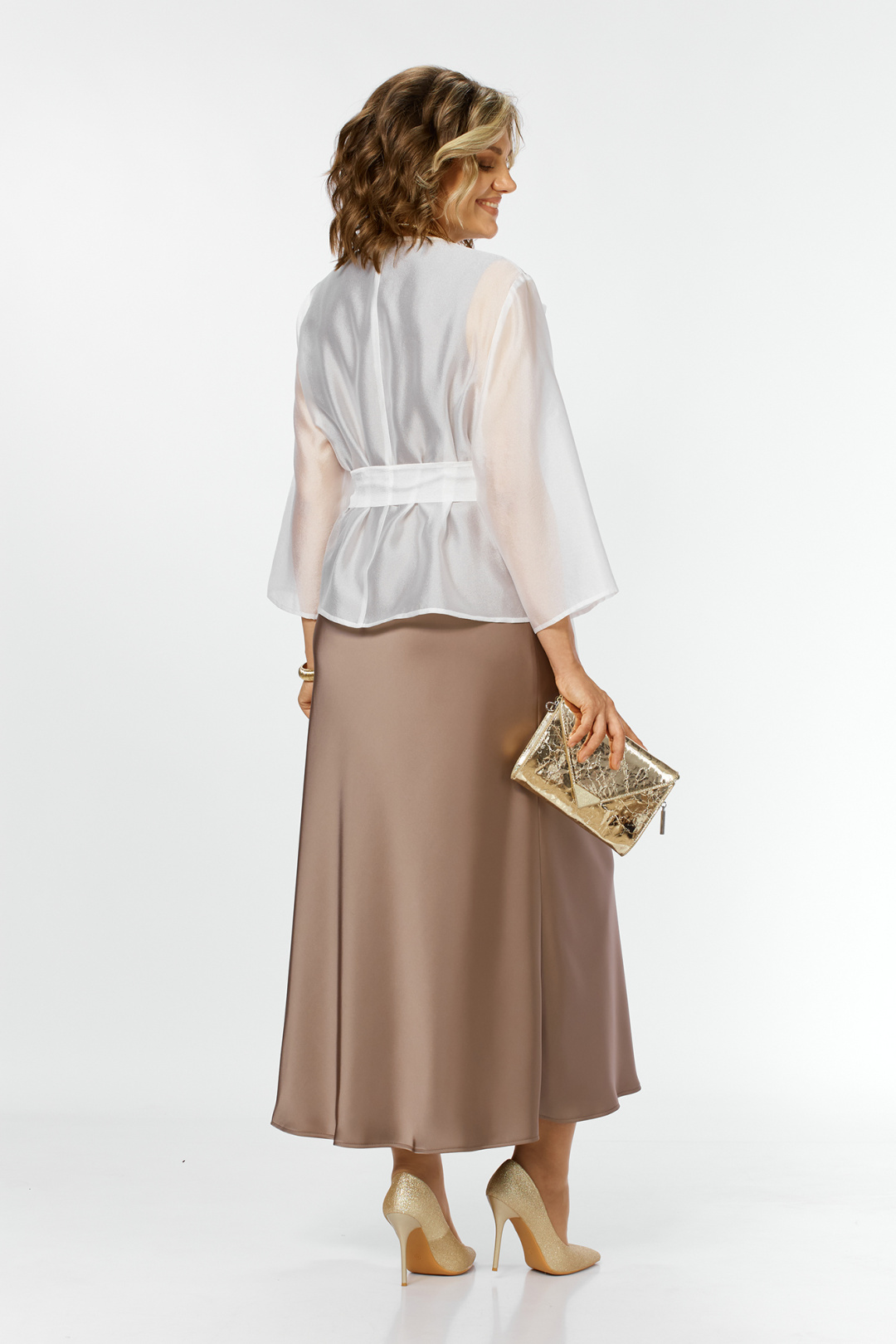 Костюм AlaniCollection 2433 молоко + золото