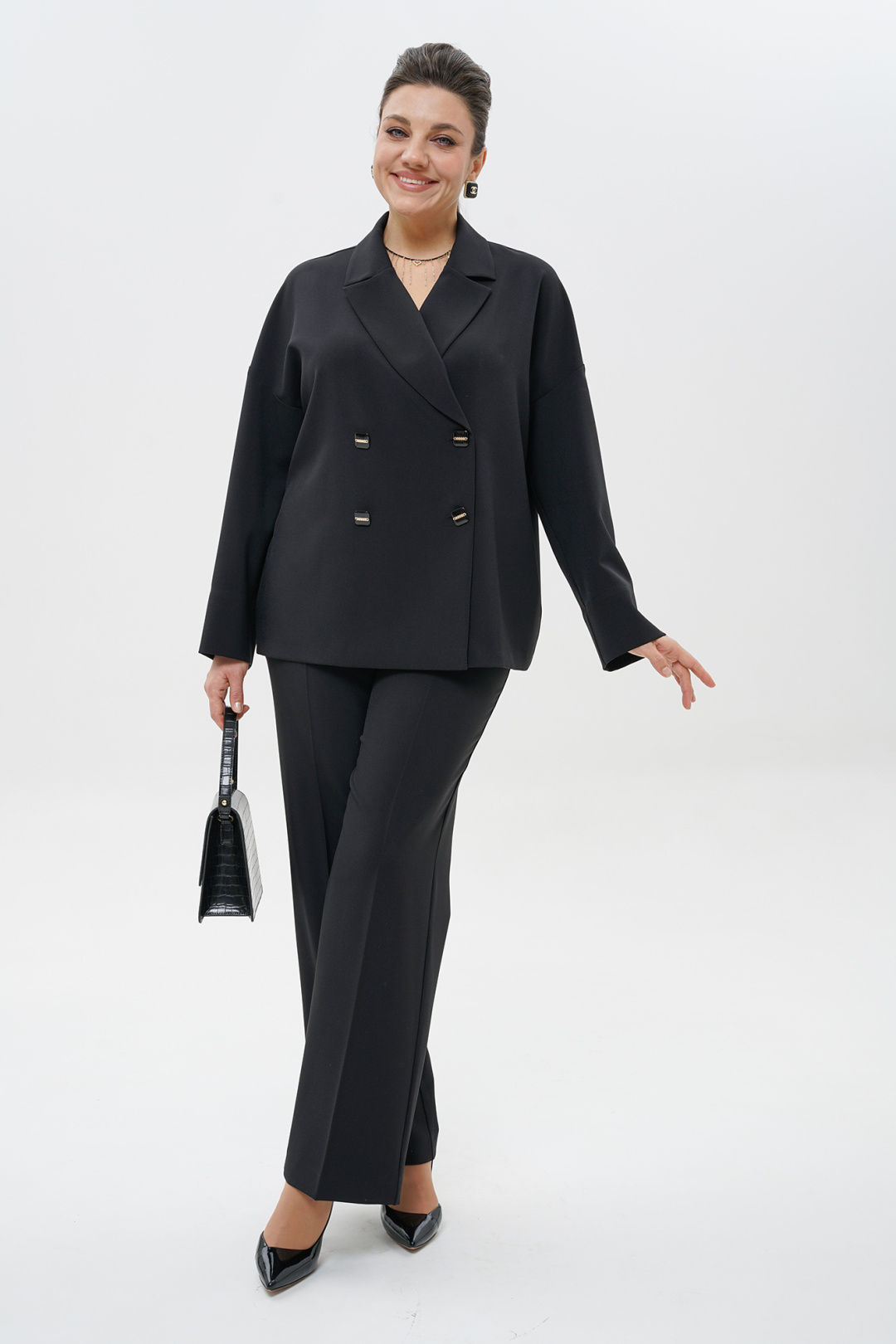 Костюм AlaniCollection 2437 черный - фото 1