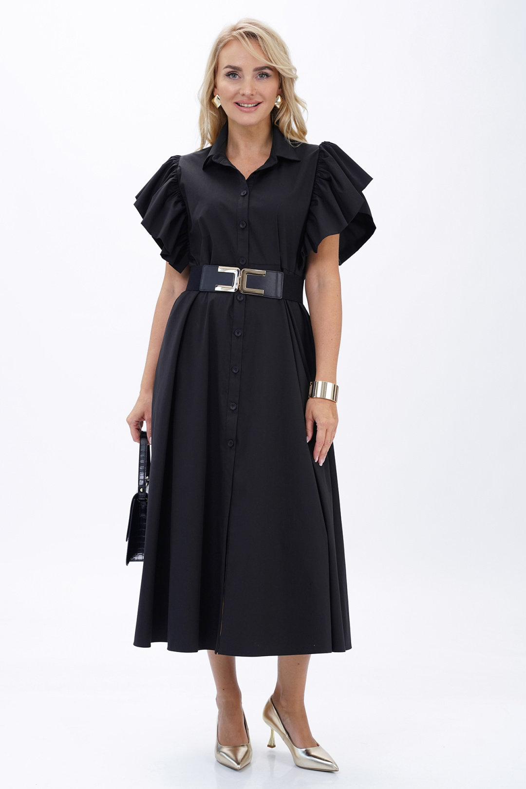 Платье AlaniCollection 2445 черный - фото 3