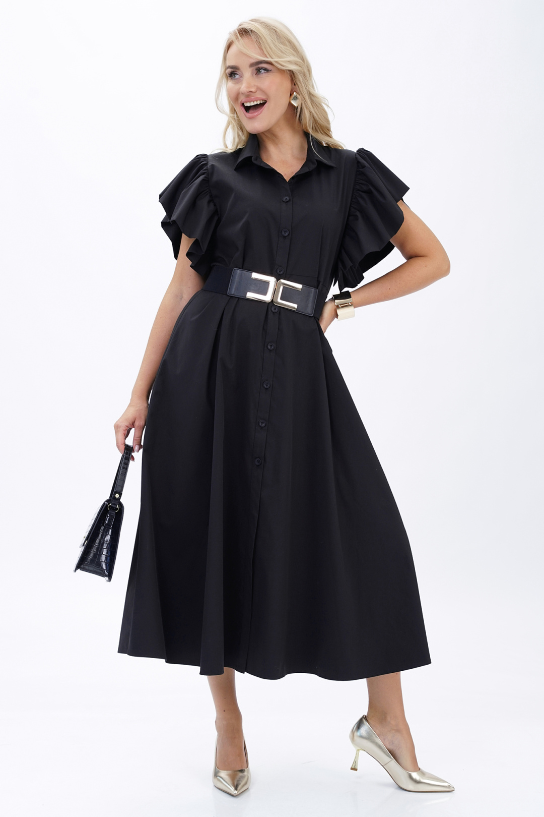 Платье AlaniCollection 2445 черный - фото 4