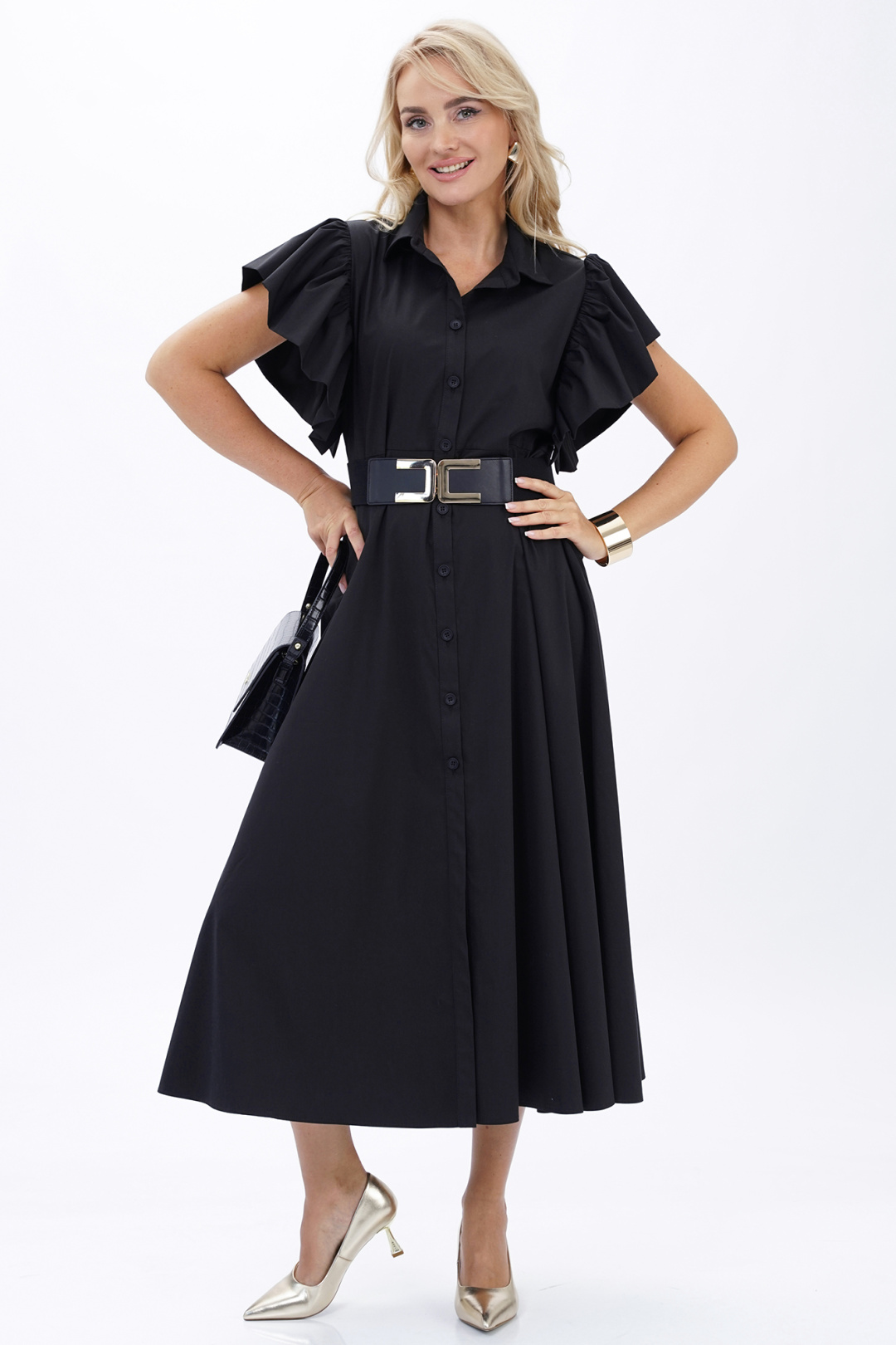 Платье AlaniCollection 2445 черный - фото 5