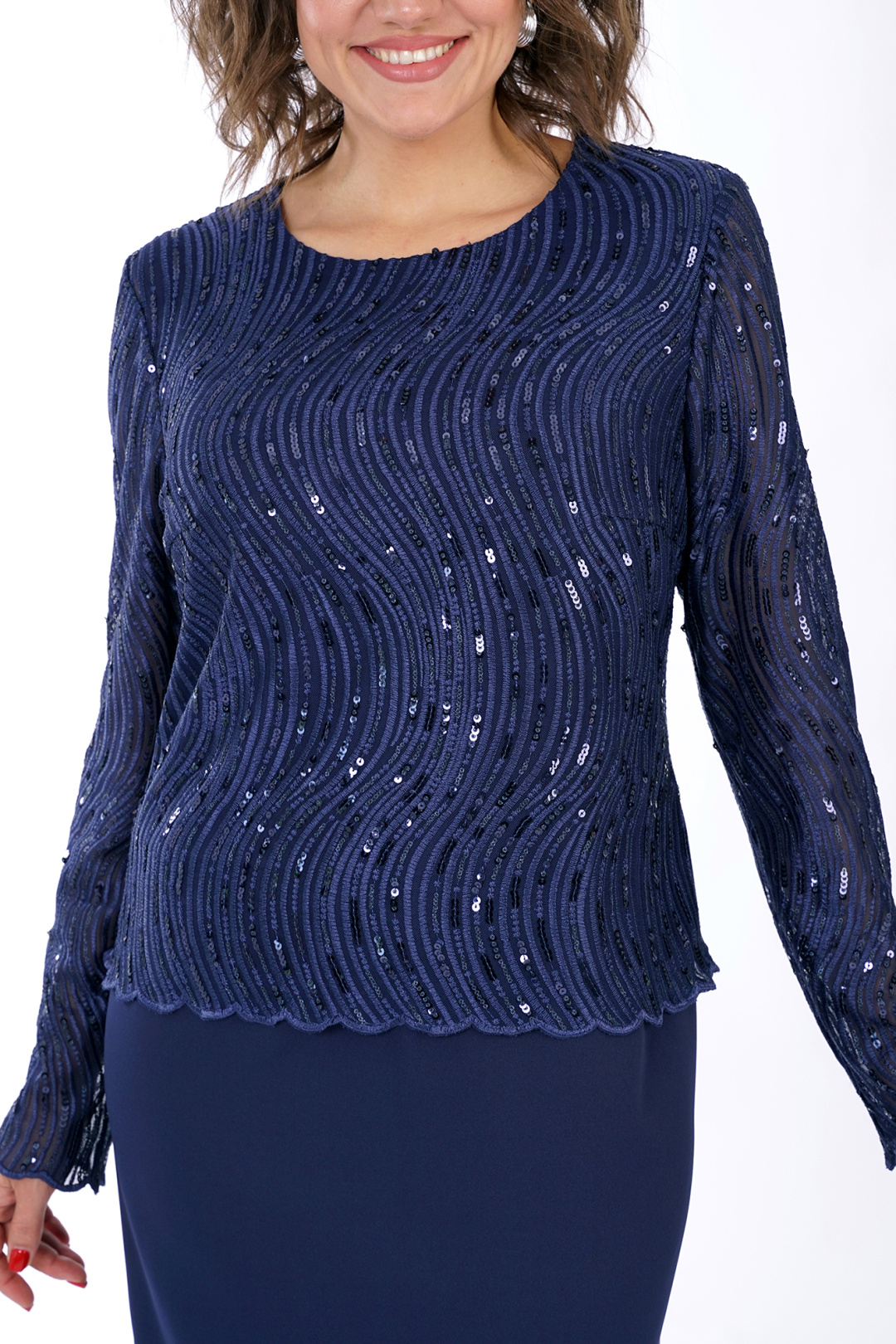 Платье AlaniCollection 2458 синий - фото 6