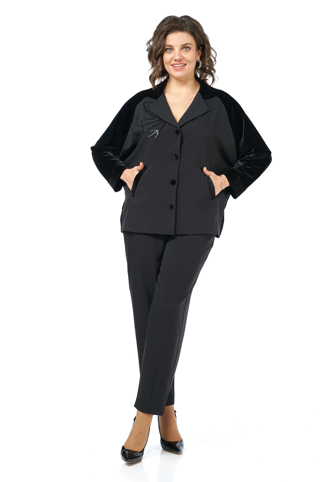 Костюм AlaniCollection 2466 черный - фото 2