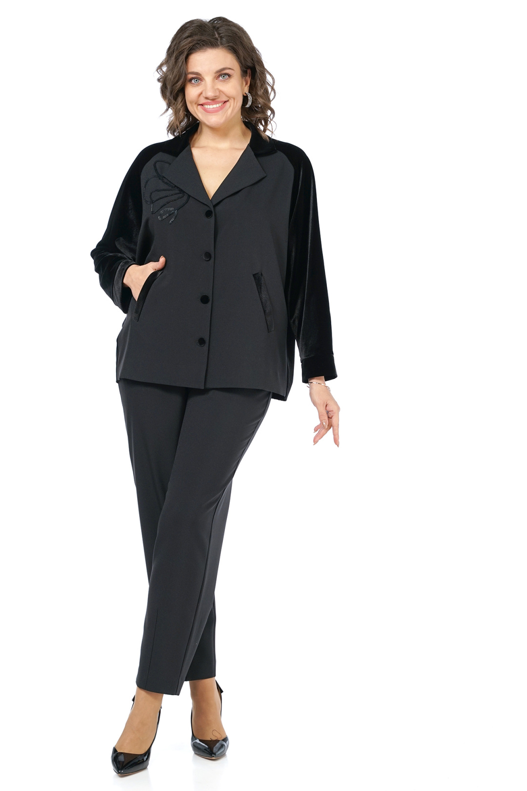 Костюм AlaniCollection 2466 черный - фото 5