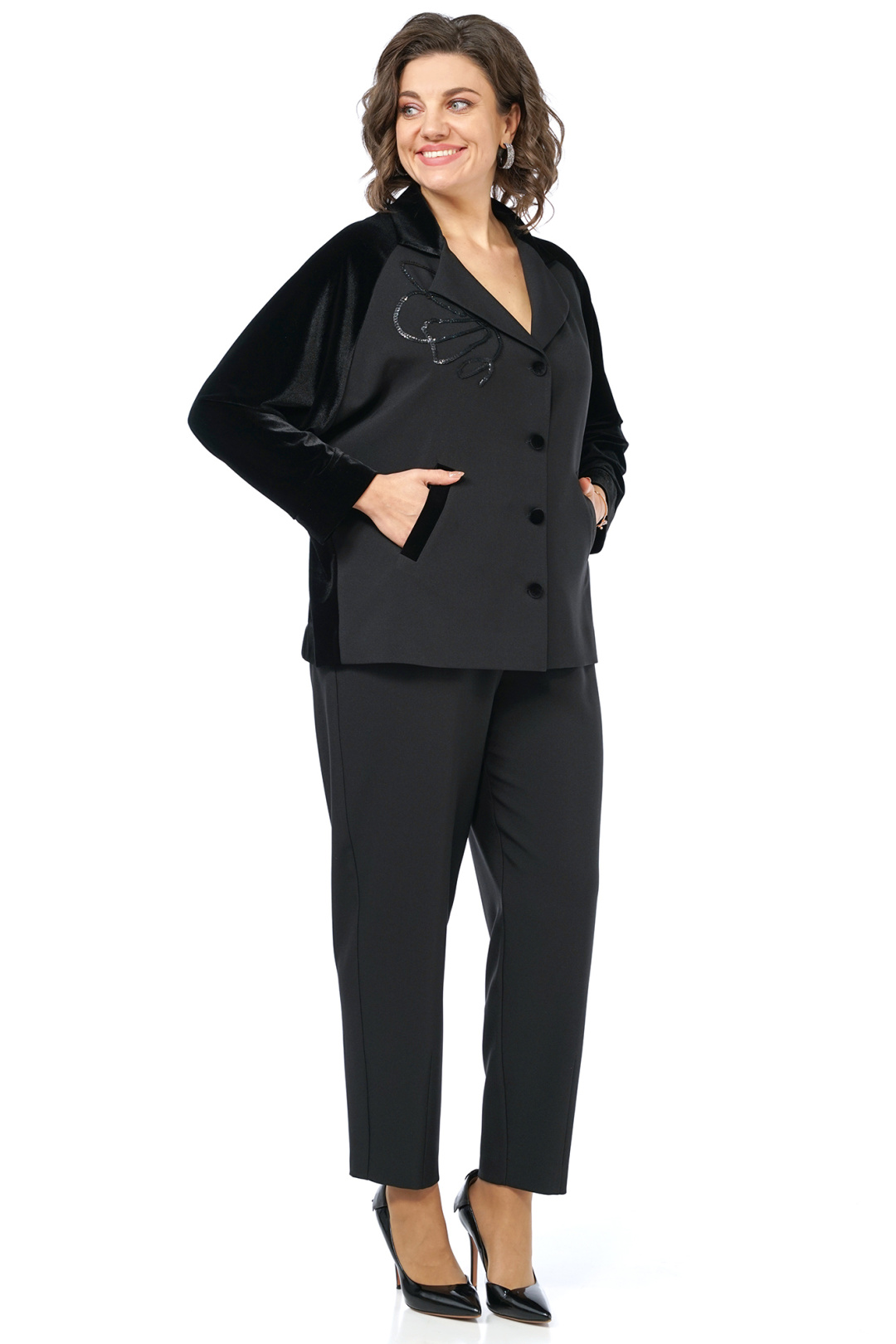 Костюм AlaniCollection 2466 черный - фото 3