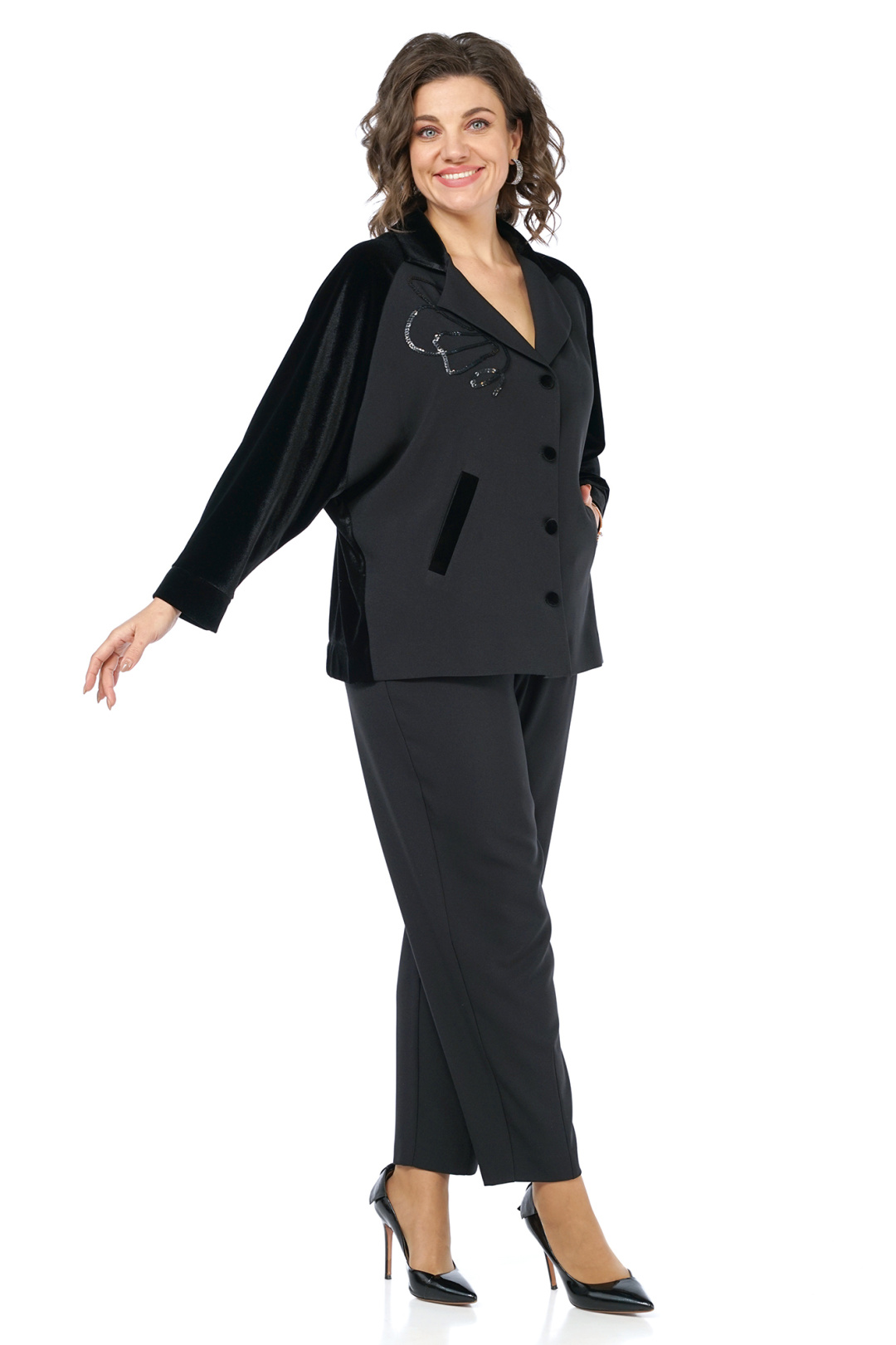 Костюм AlaniCollection 2466 черный - фото 6