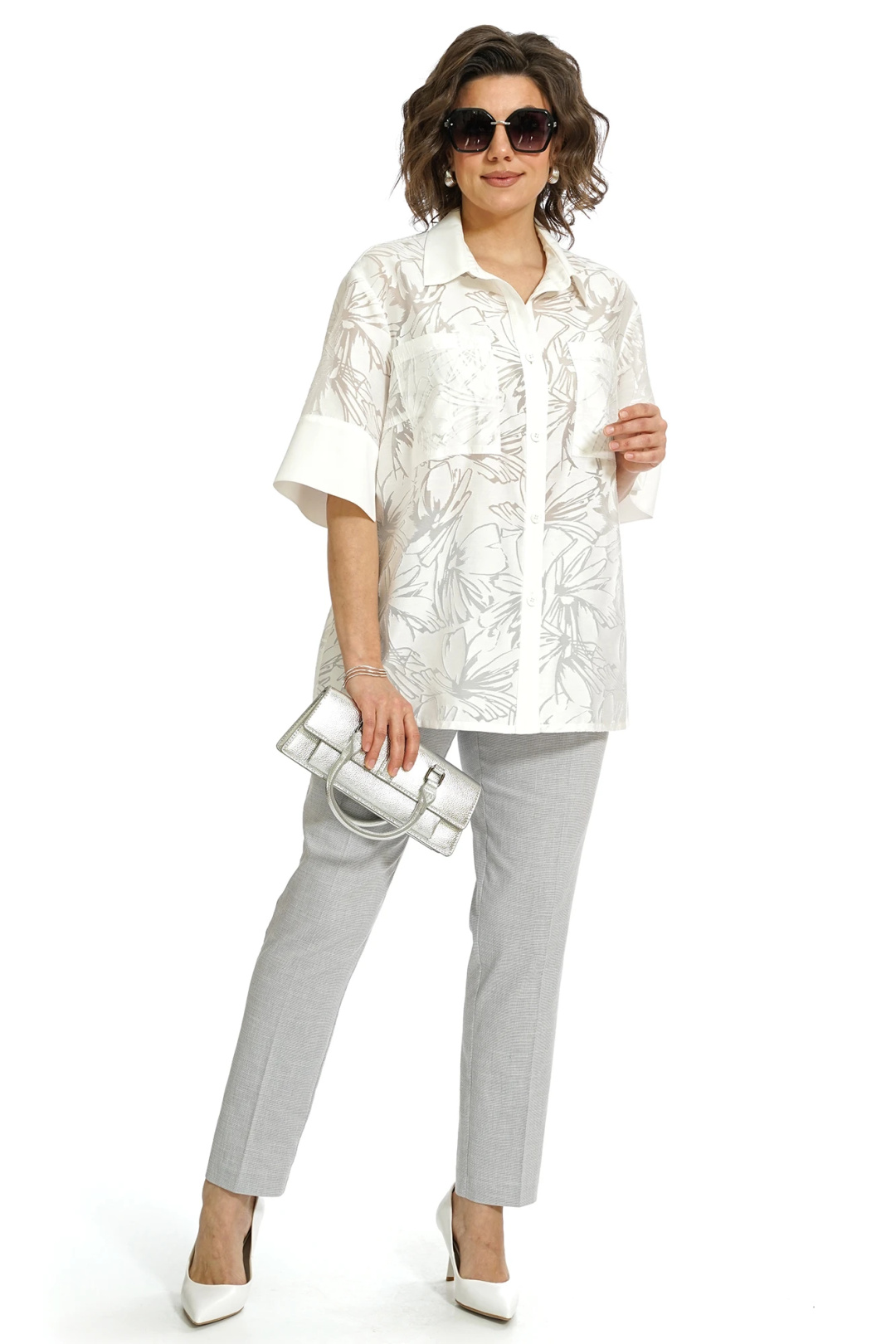 Костюм AlaniCollection 2554 молоко+серый