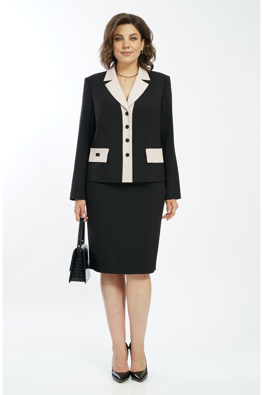 Костюм AlaniCollection 2582 черный + молоко