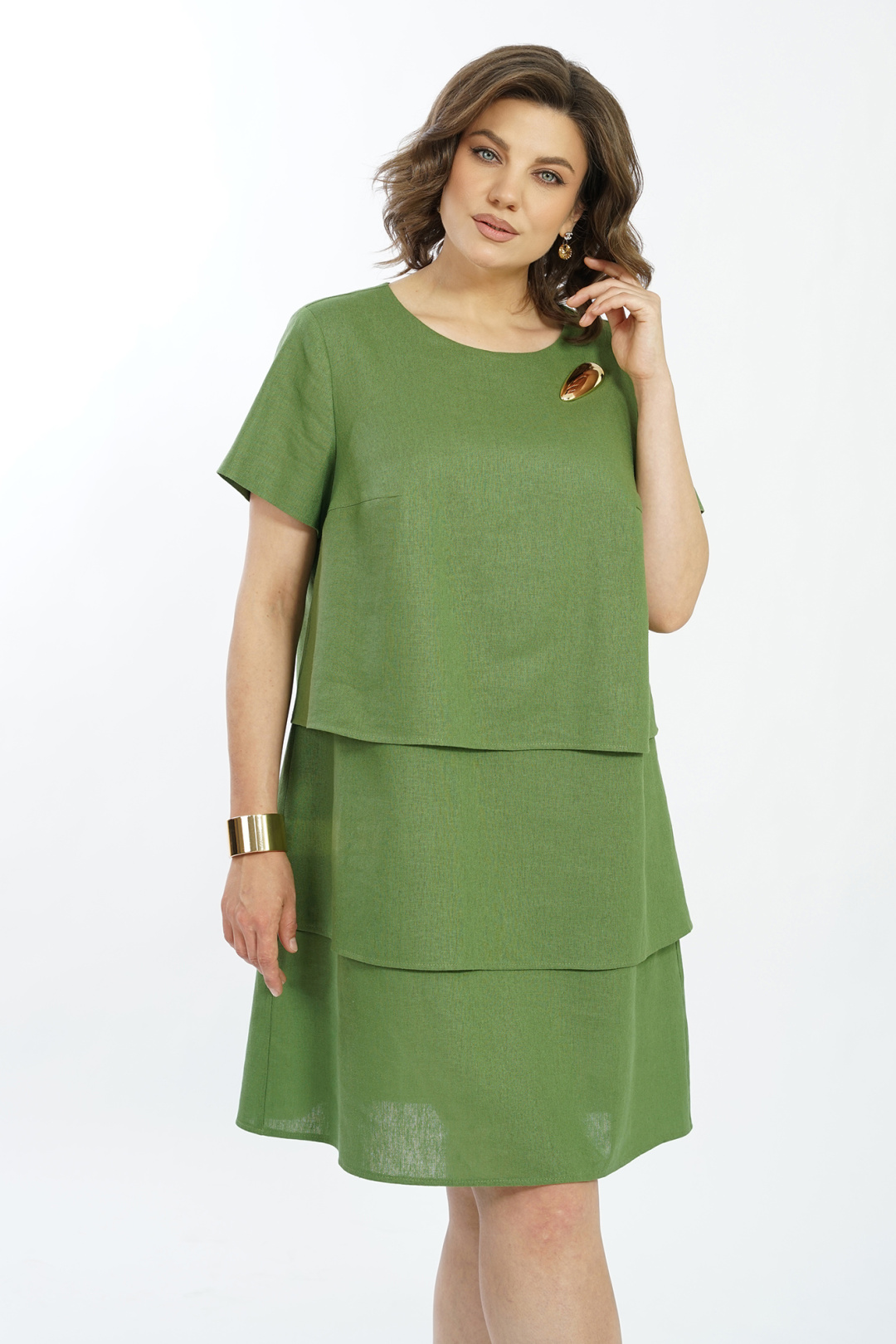 Платье AlaniCollection 2591 зеленый