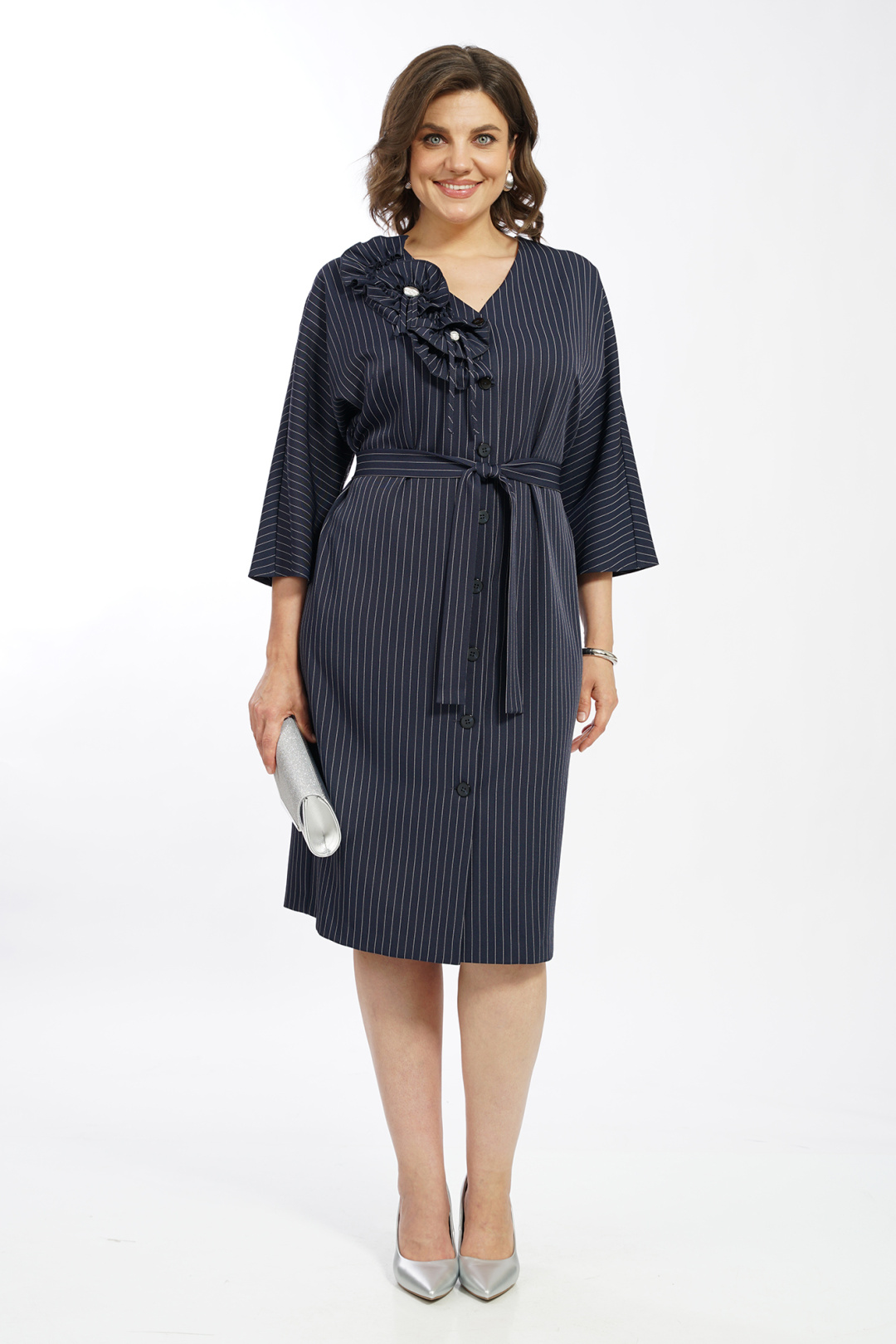 Платье AlaniCollection 2601 синий в полоску