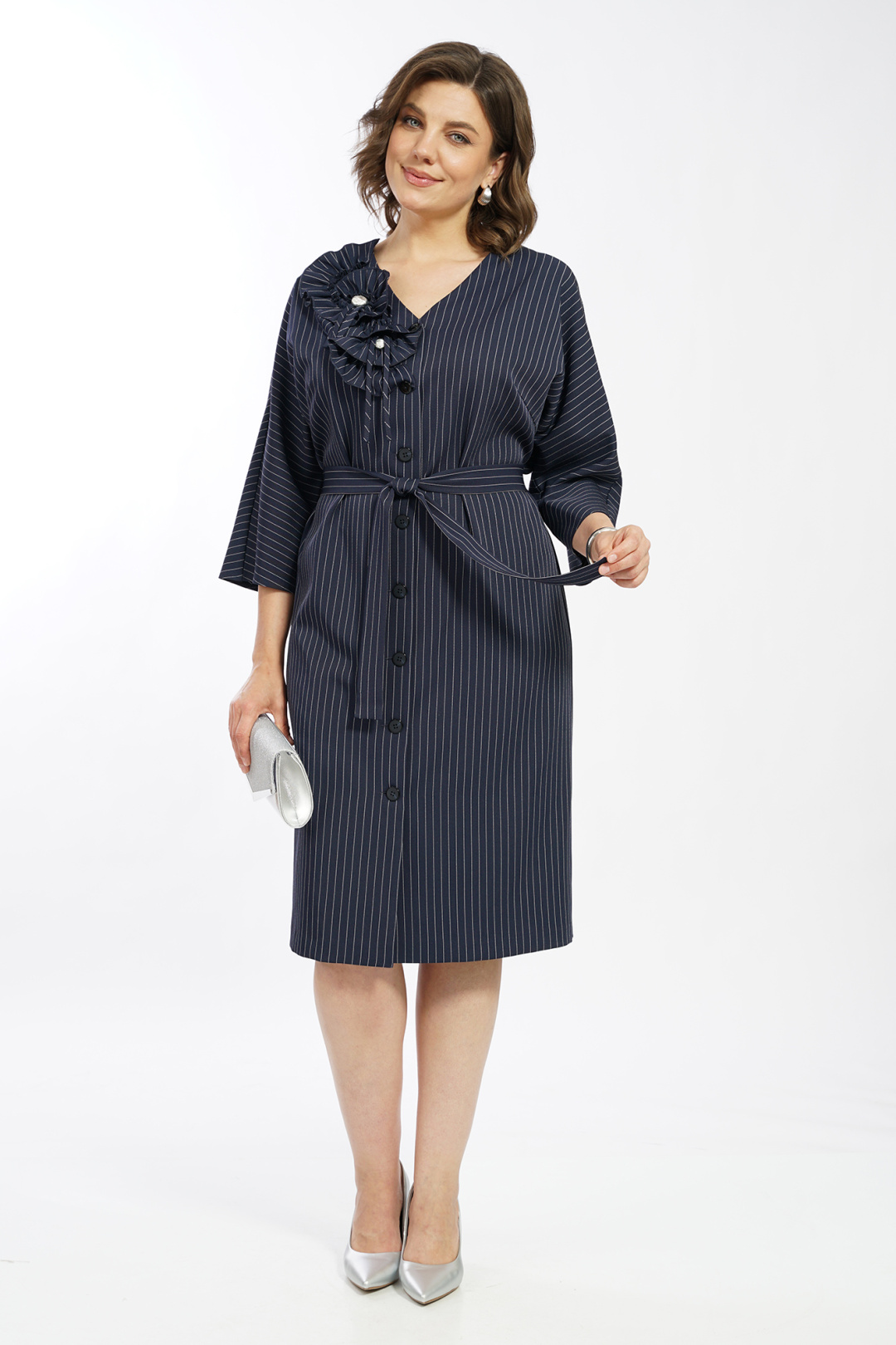 Платье AlaniCollection 2601 синий в полоску