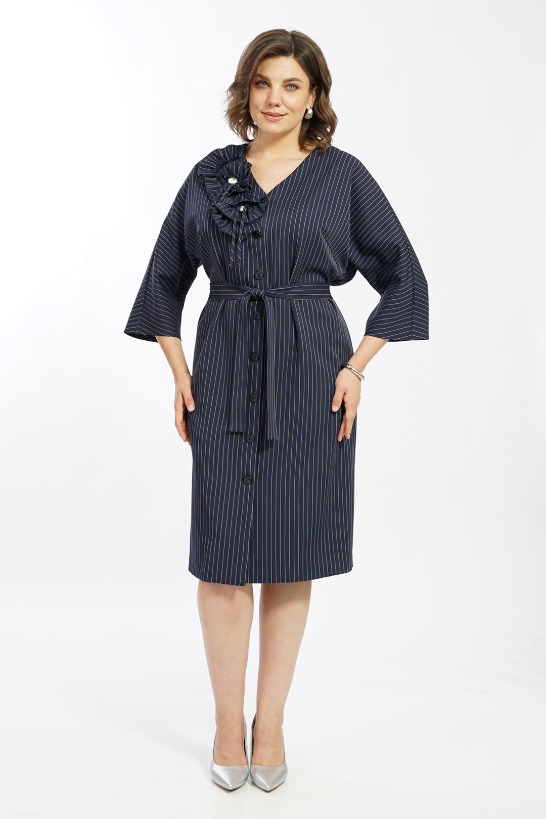 Платье AlaniCollection 2601 синий в полоску