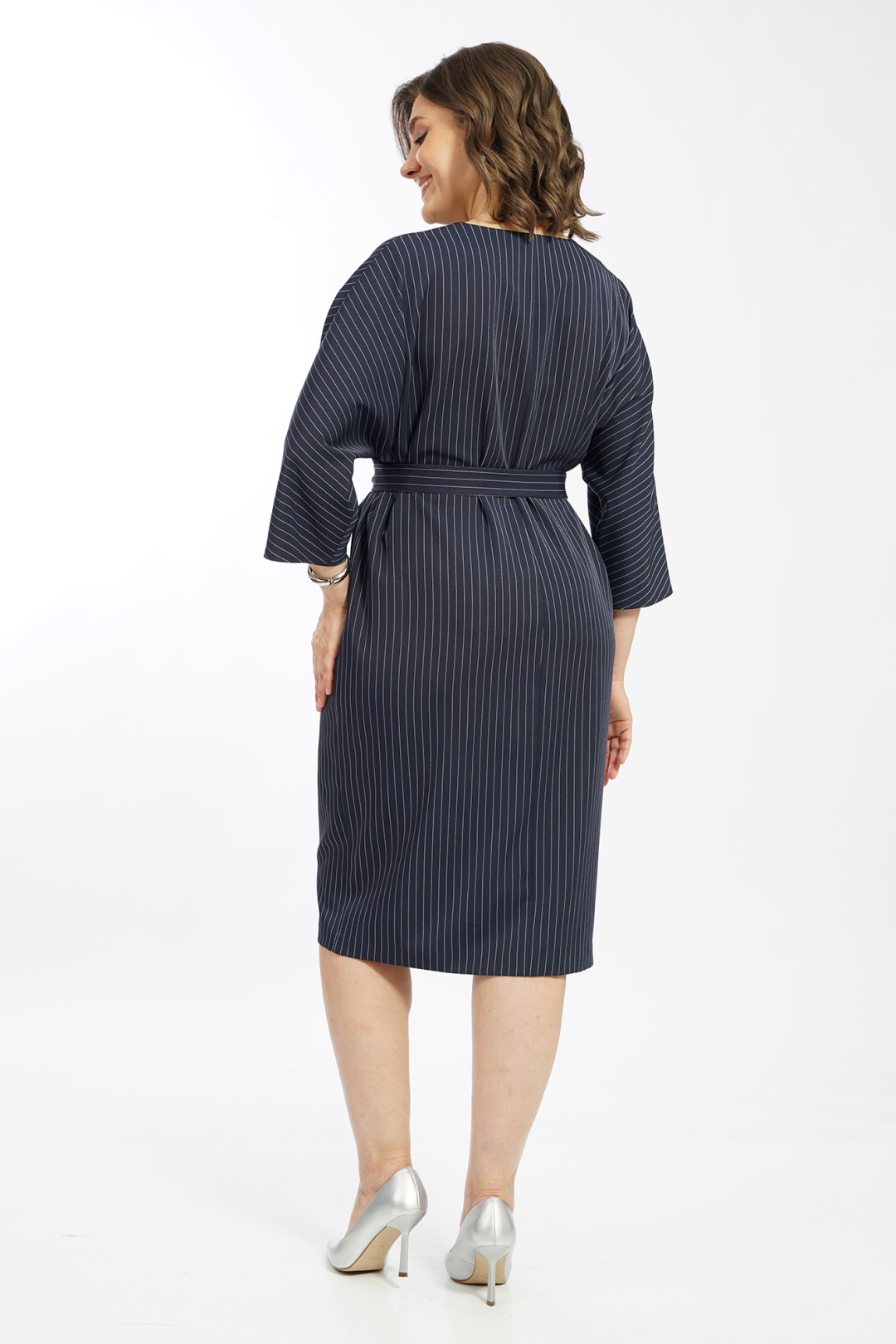 Платье AlaniCollection 2601 синий в полоску