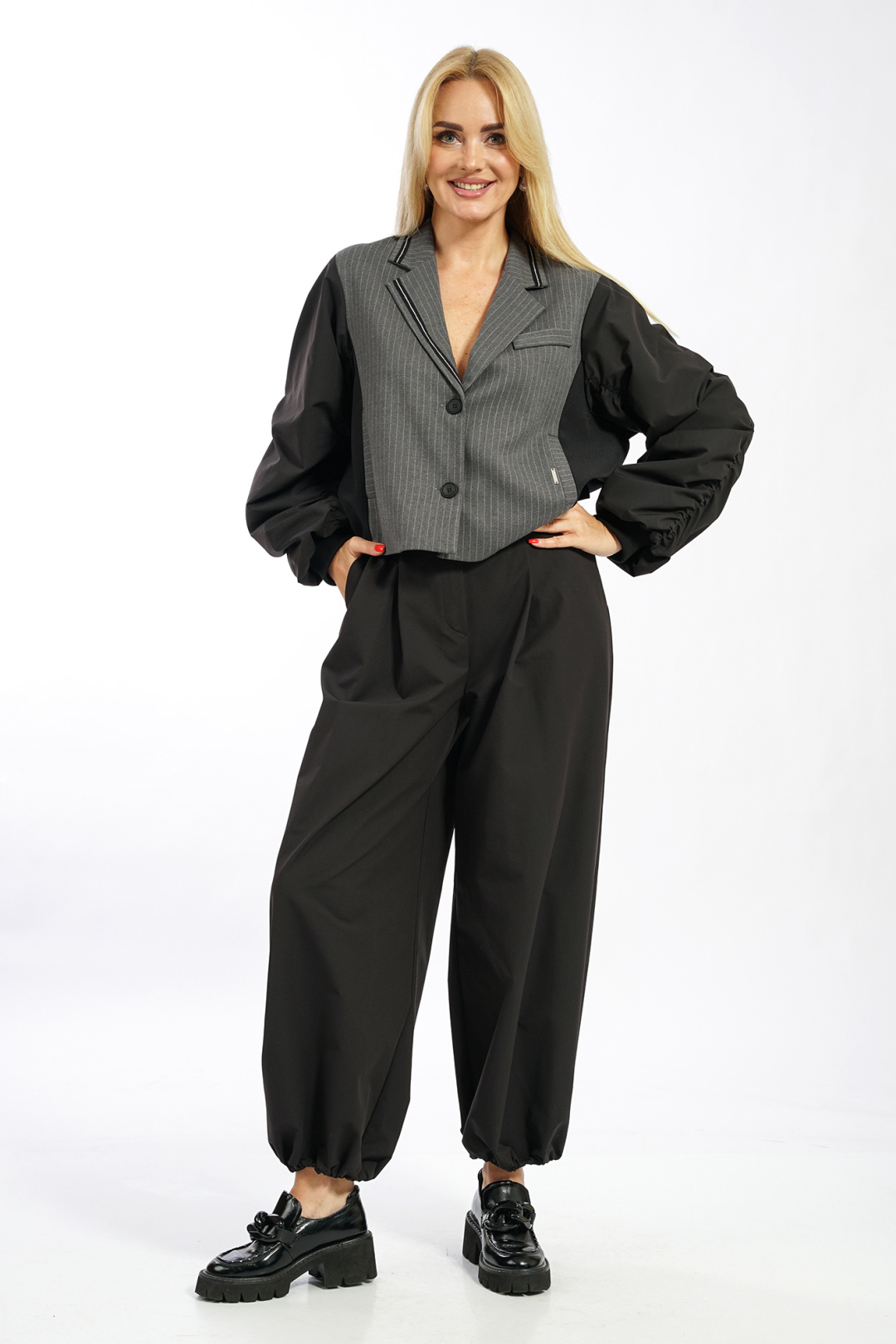 Костюм AlaniCollection 2607 серый + черный