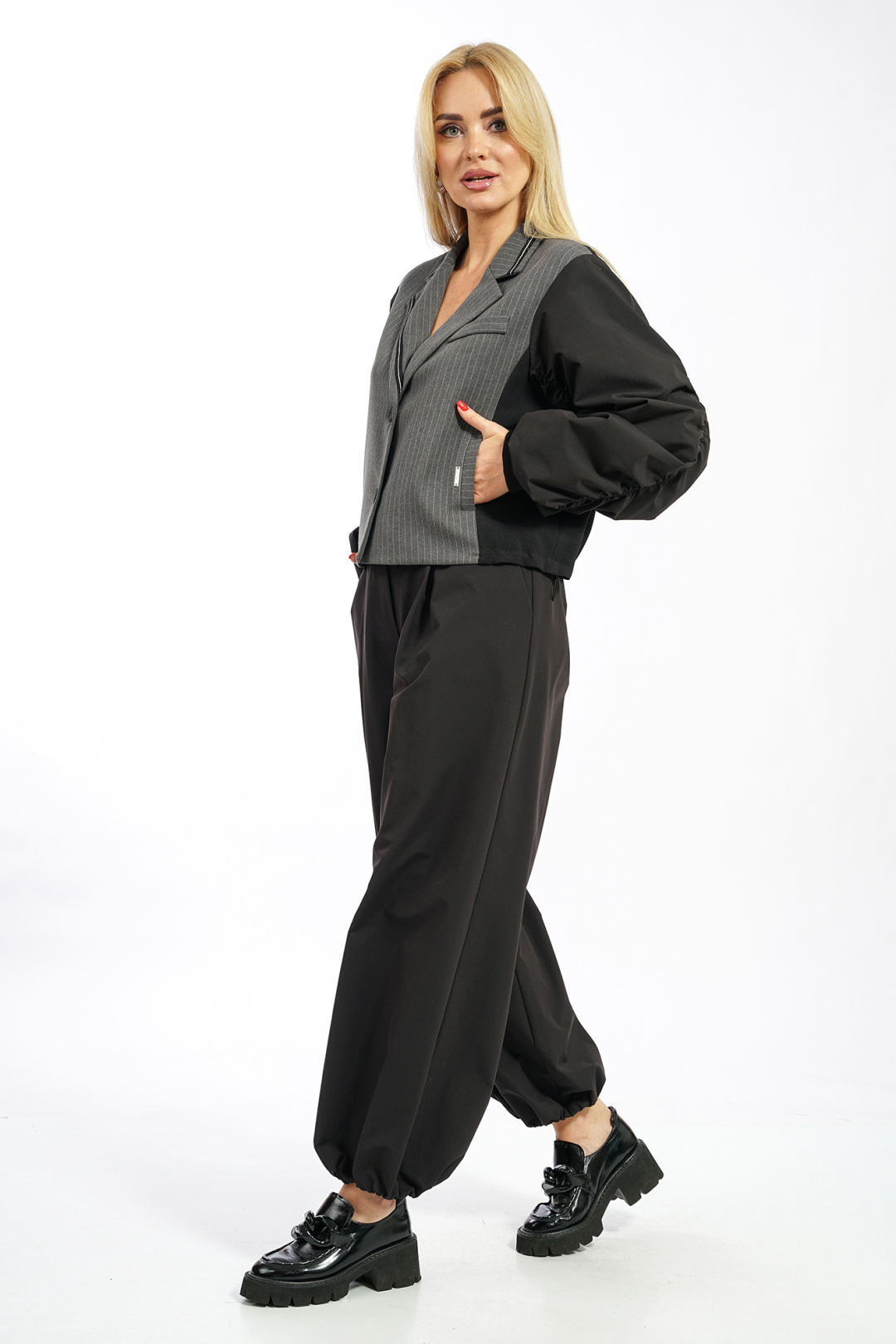 Костюм AlaniCollection 2607 серый + черный
