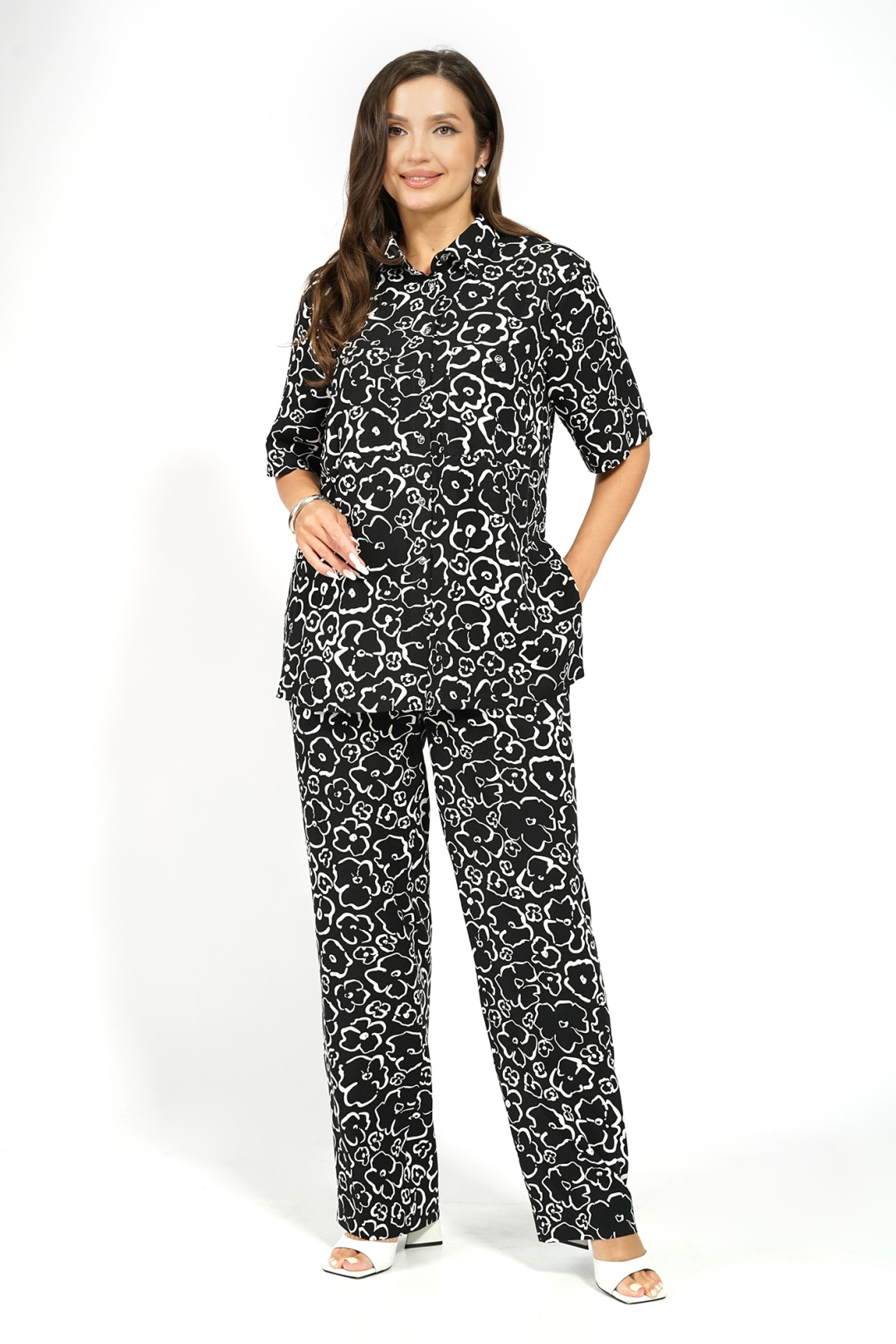 Костюм AlaniCollection 2628 черный + молоко