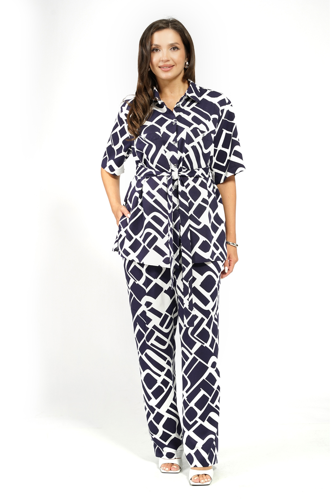 Костюм AlaniCollection 2628 синий + молоко