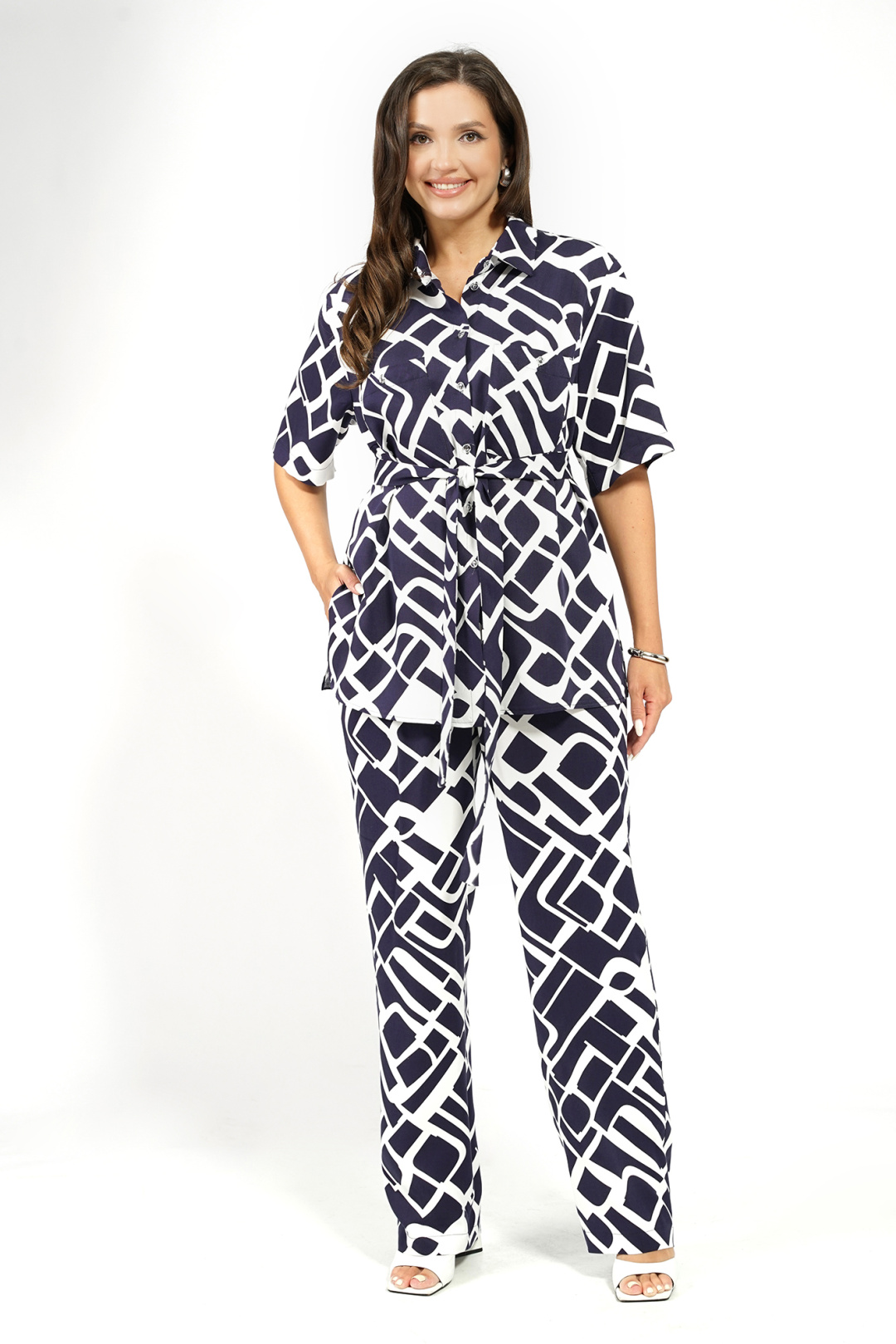 Костюм AlaniCollection 2628 синий + молоко
