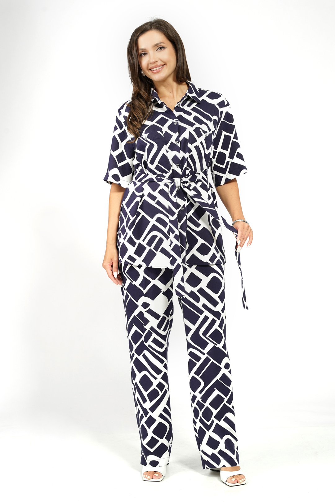Костюм AlaniCollection 2628 синий + молоко