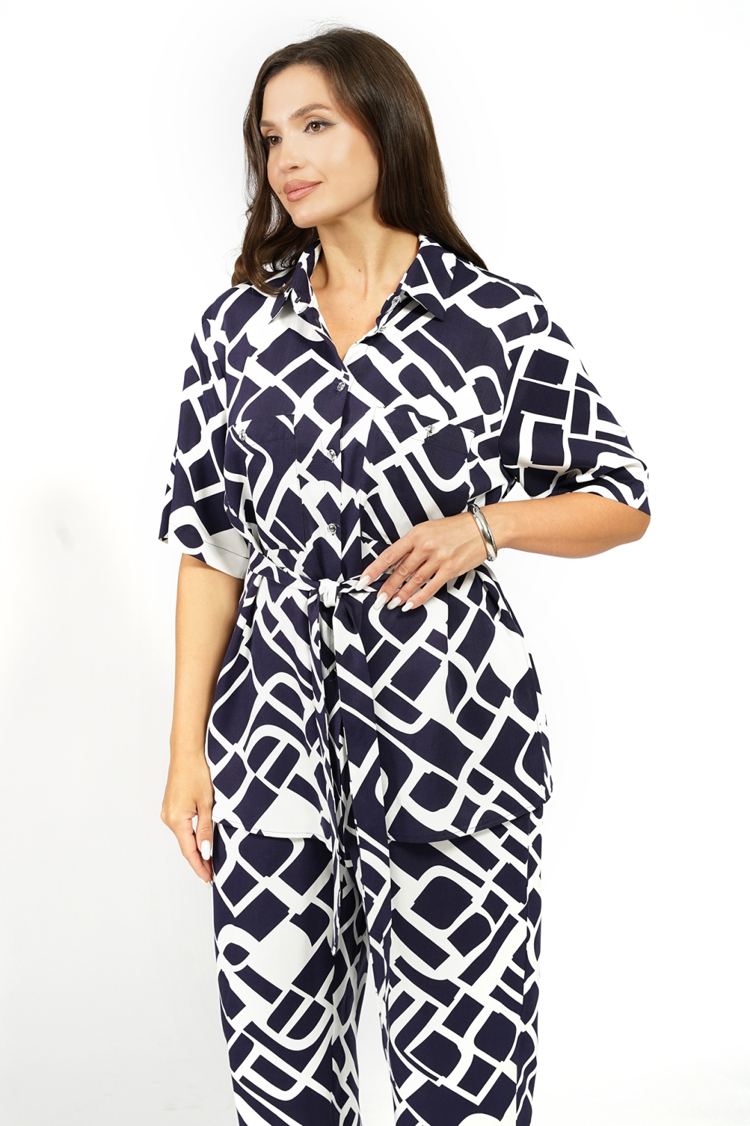 Костюм AlaniCollection 2628 синий + молоко