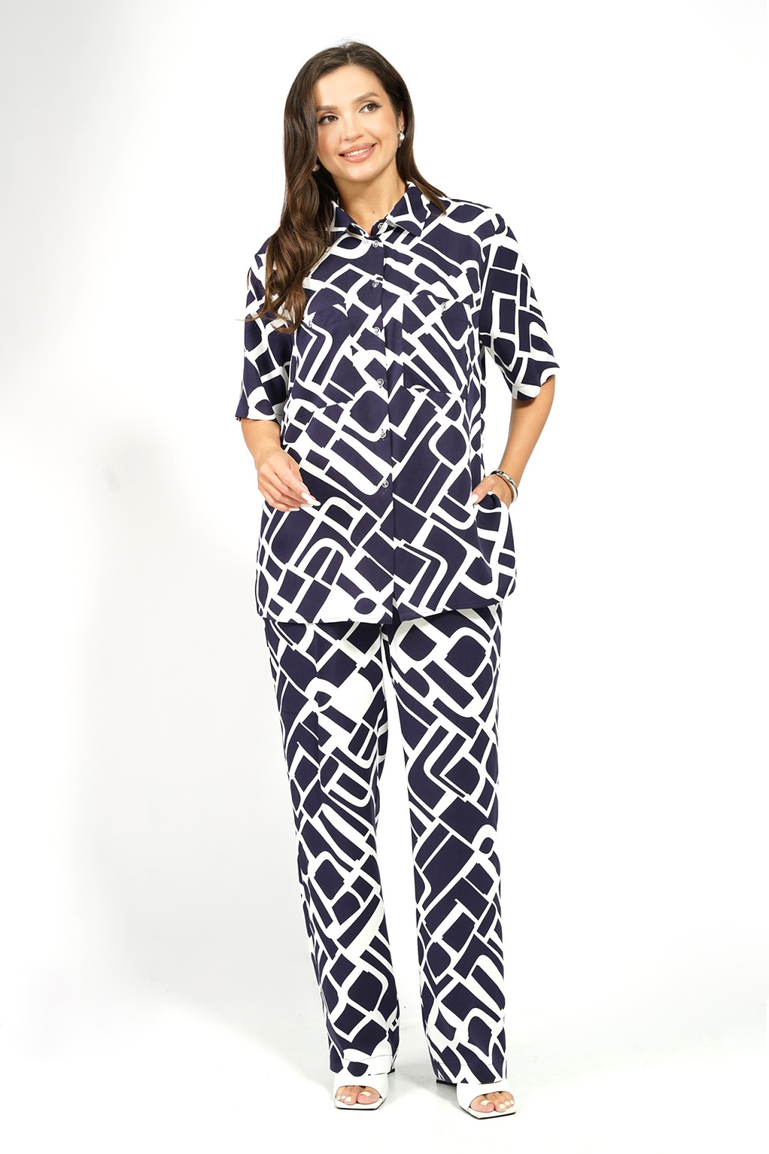 Костюм AlaniCollection 2628 синий + молоко