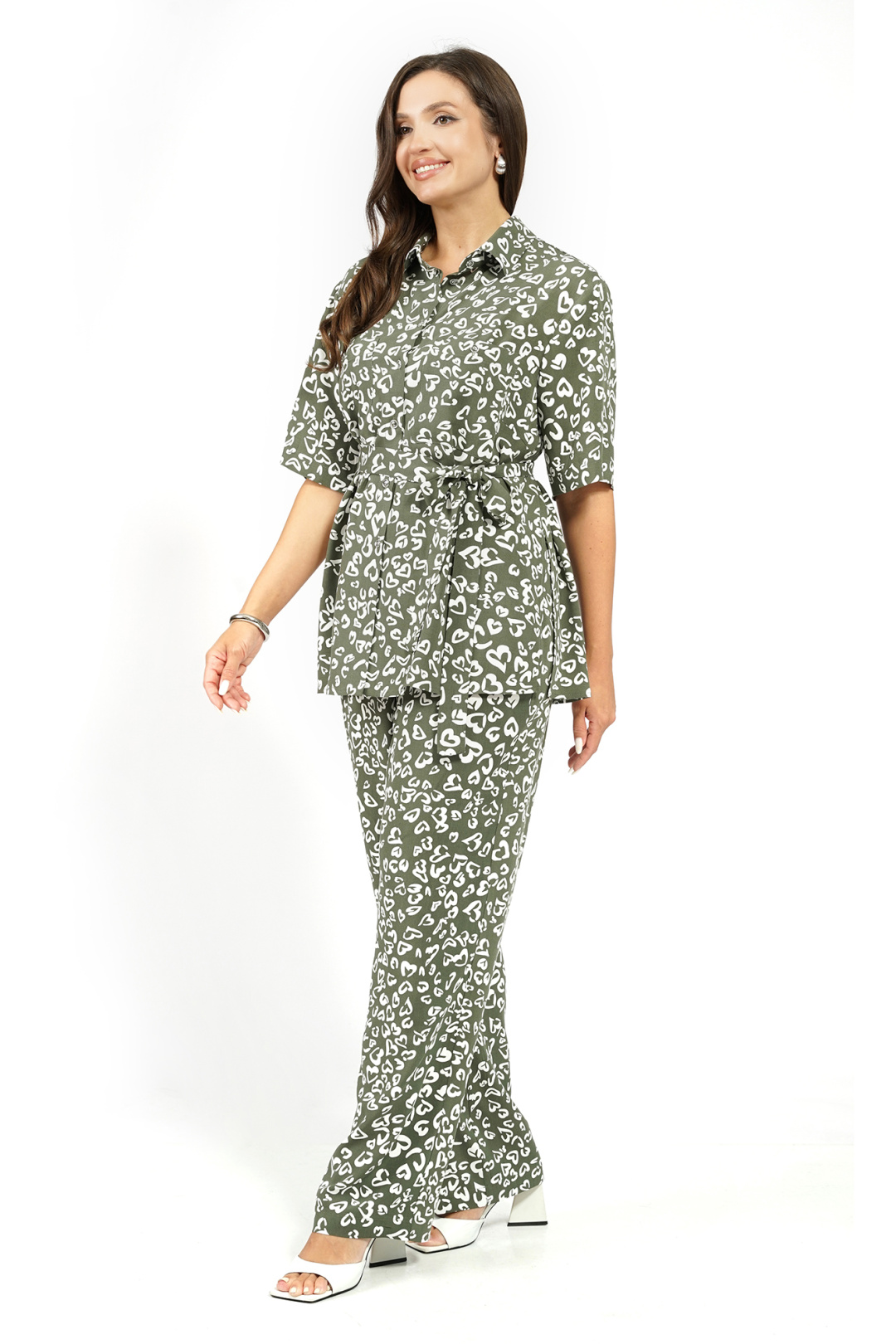 Костюм AlaniCollection 2628 зеленые сердечки