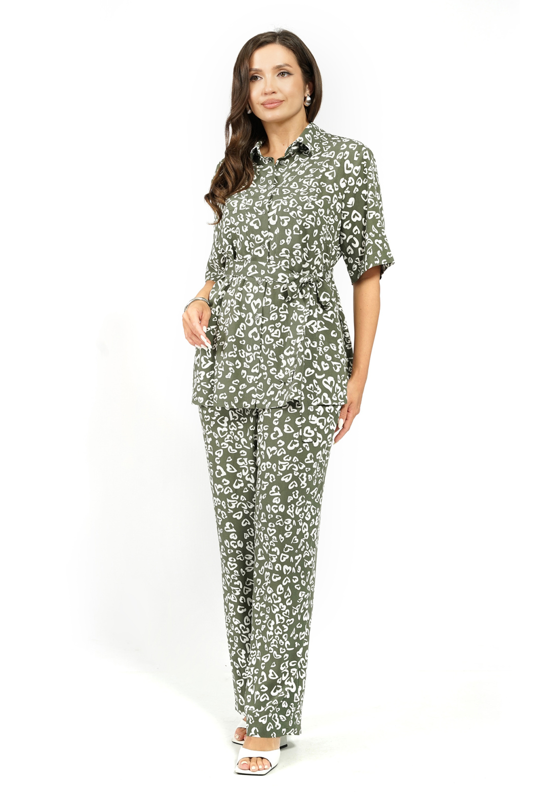 Костюм AlaniCollection 2628 зеленые сердечки