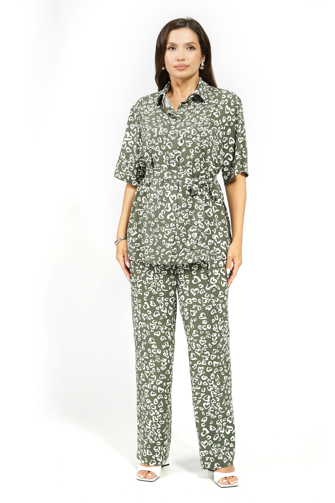 Костюм AlaniCollection 2628 зеленые сердечки