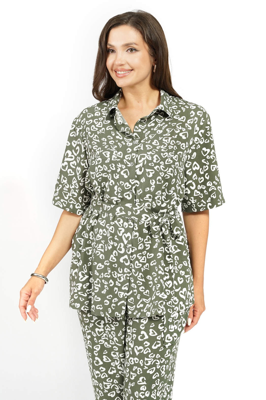 Костюм AlaniCollection 2628 зеленые сердечки