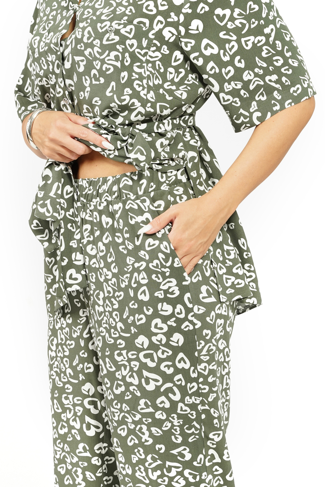 Костюм AlaniCollection 2628 зеленые сердечки