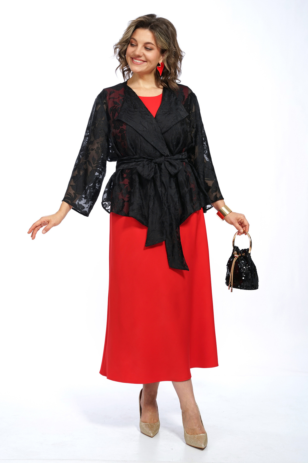 Костюм AlaniCollection 2630 черный + красный