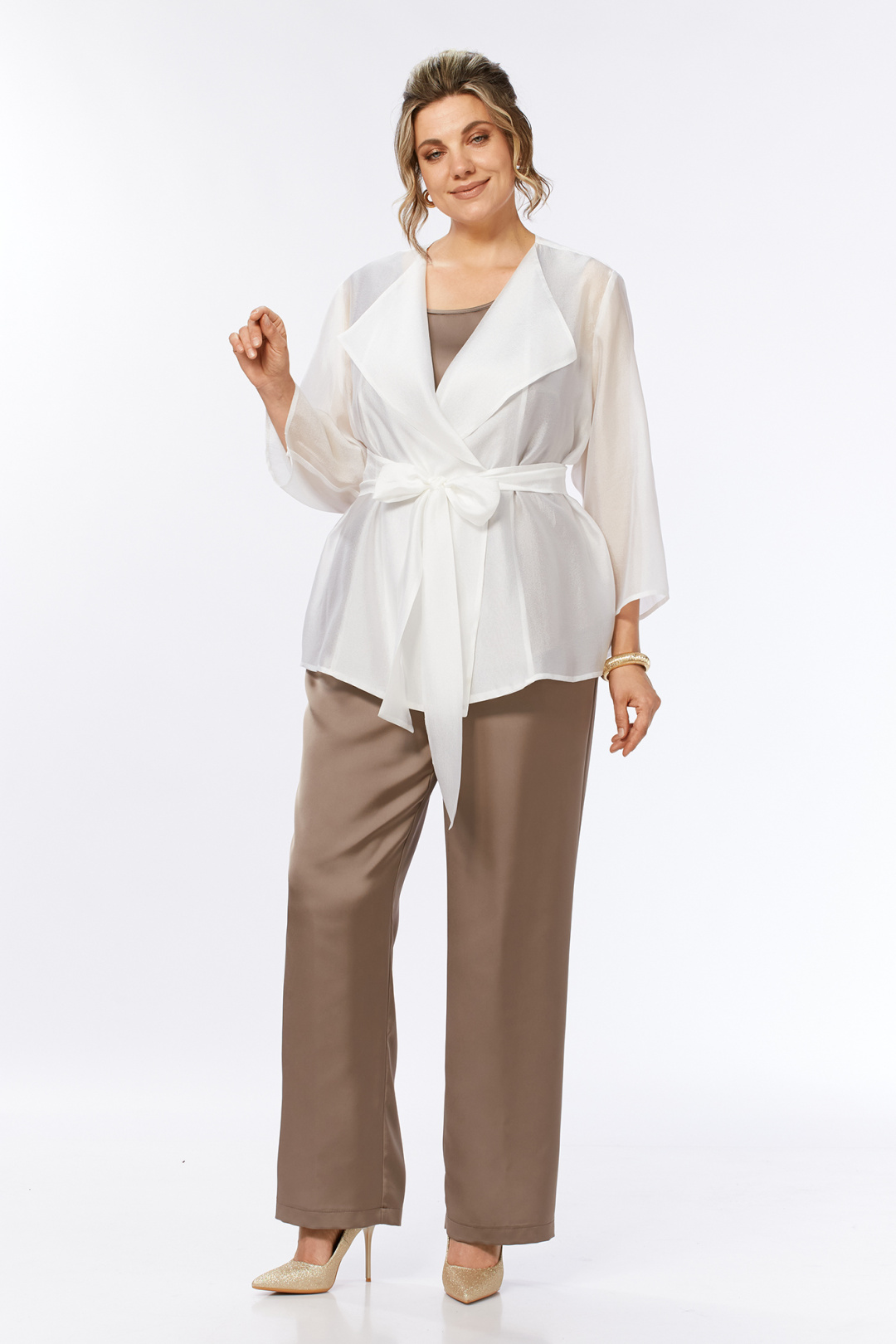 Костюм AlaniCollection 2636 молоко + капучино