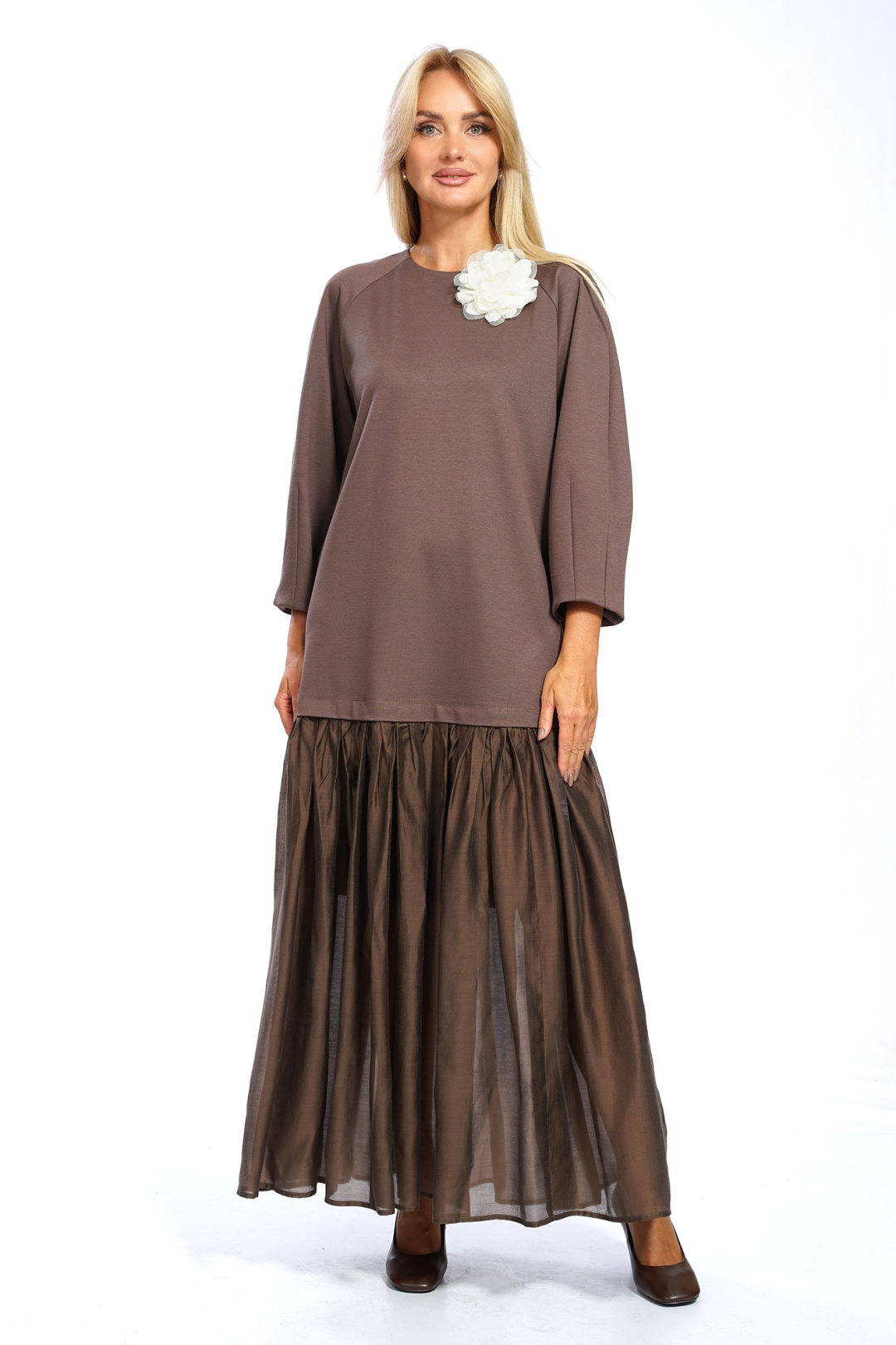 Платье AlaniCollection 2662 капучино