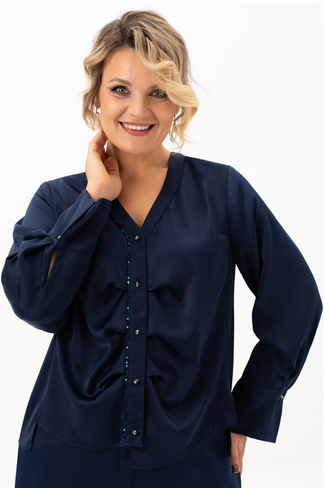 Костюм ALGRANDA (Новелла Шарм) 4113-с синий - фото 2