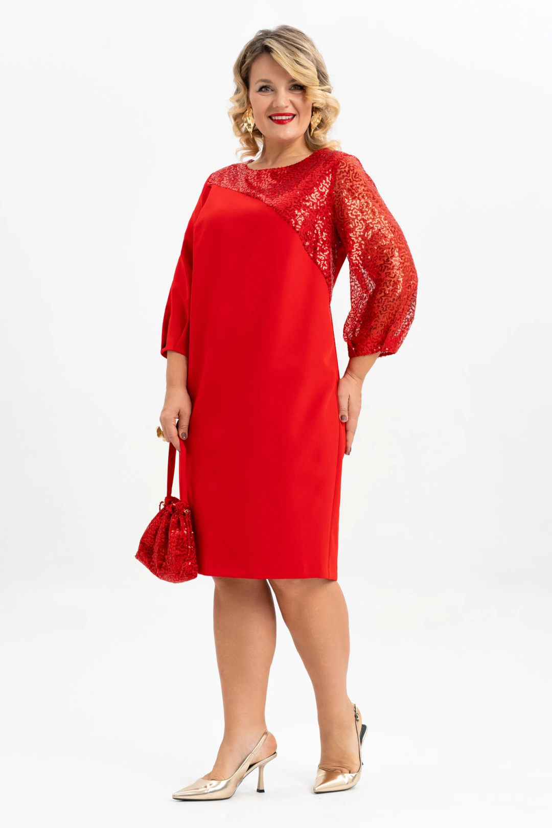 Платье ALGRANDA (Новелла Шарм) 4117 красный
