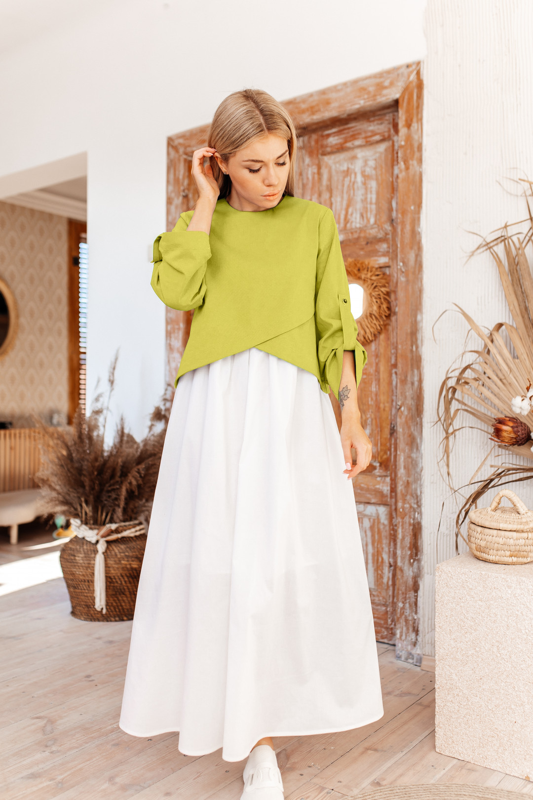 Платье Ambera style 1007-8 горчица