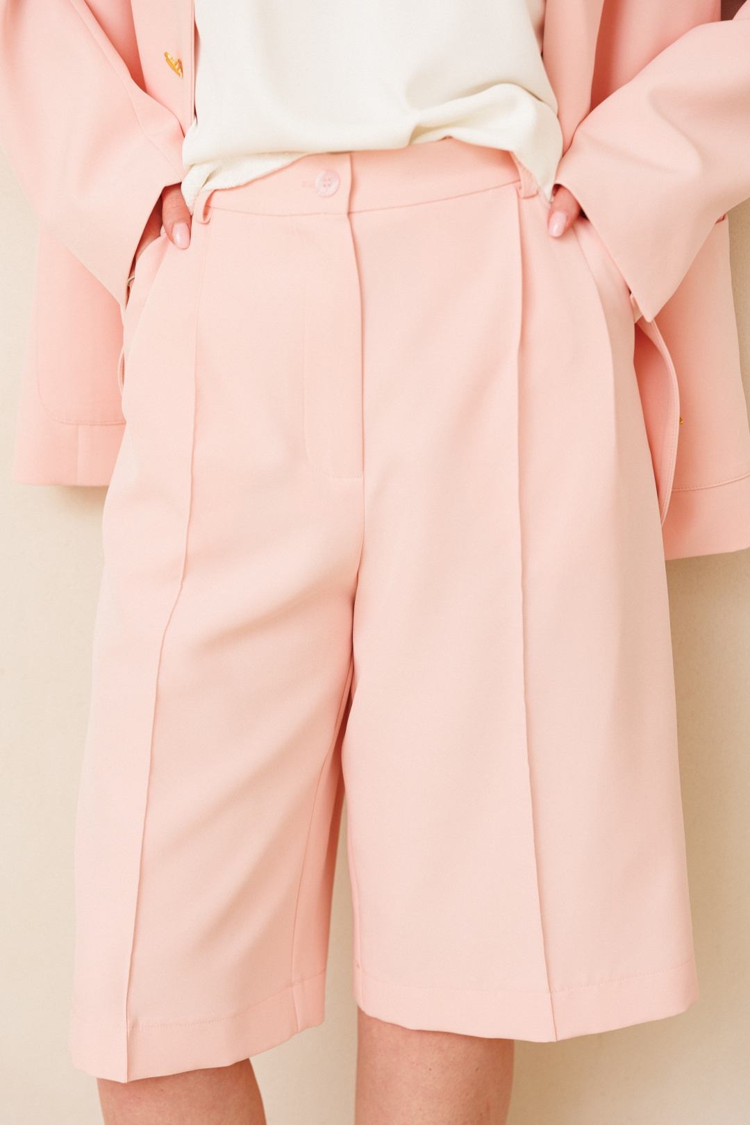 Шорты Ambera style 1090-3 пудра - фото 2