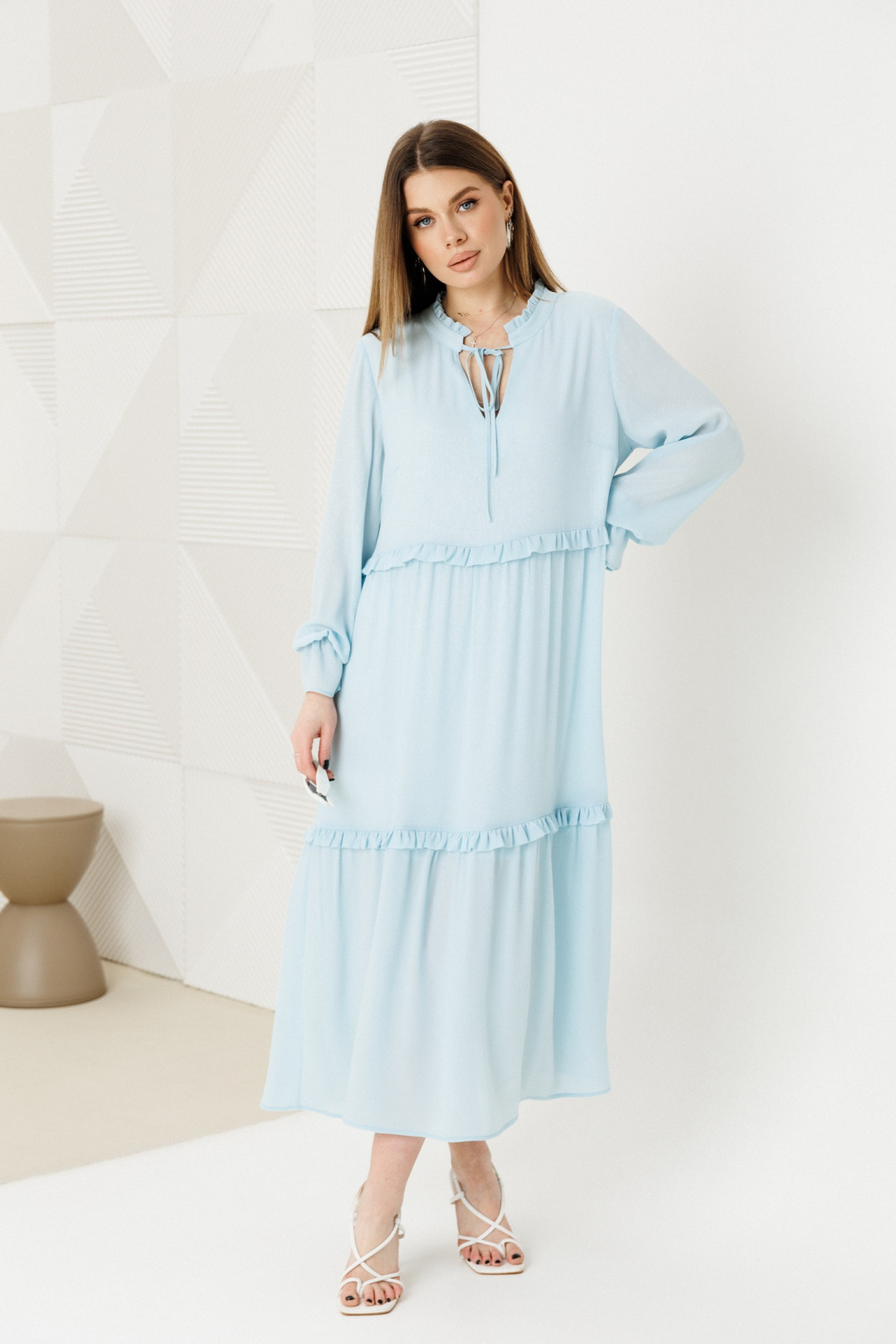 Платье Ambera style 1130-2 голубой