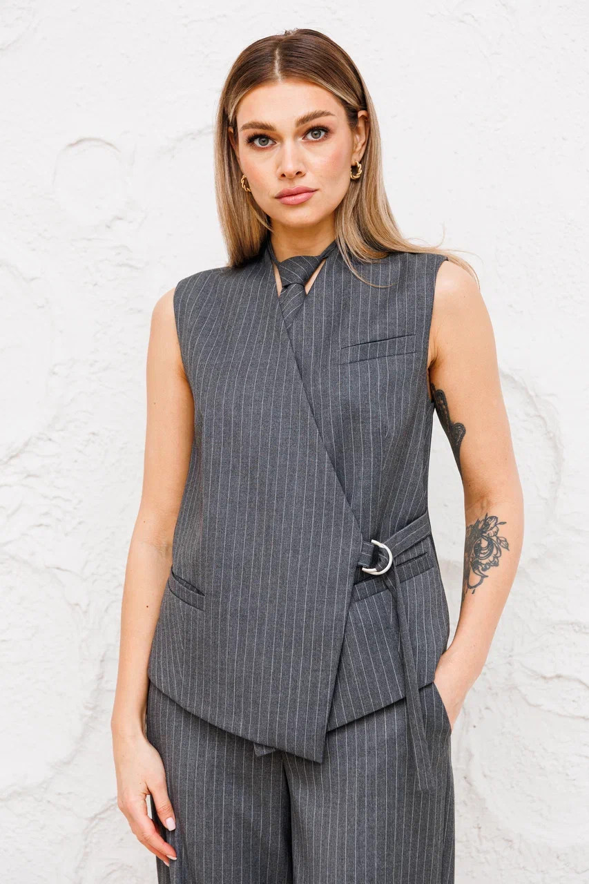 Костюм Ambera style 2059 серый - фото 4