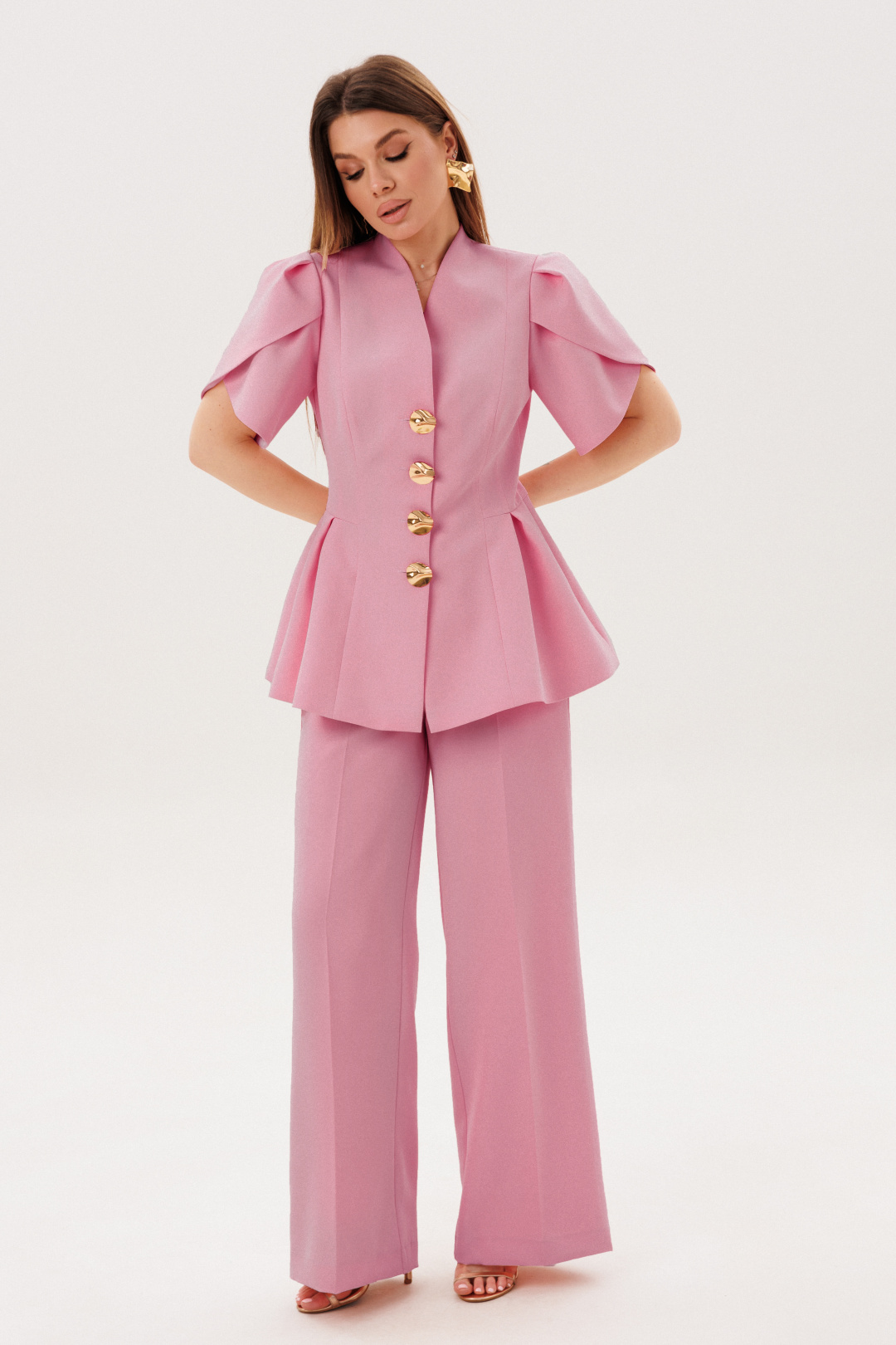 Костюм Ambera style 2156-2 пудра - фото 1