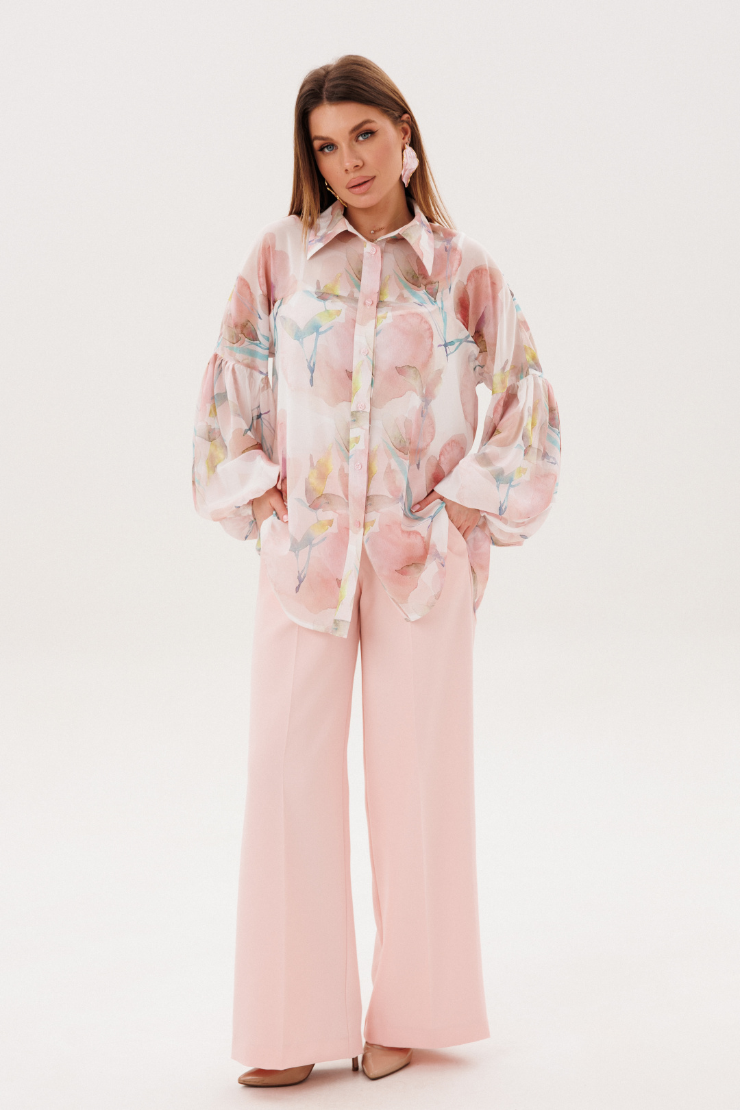Костюм Ambera style 2158 пудра - фото 1