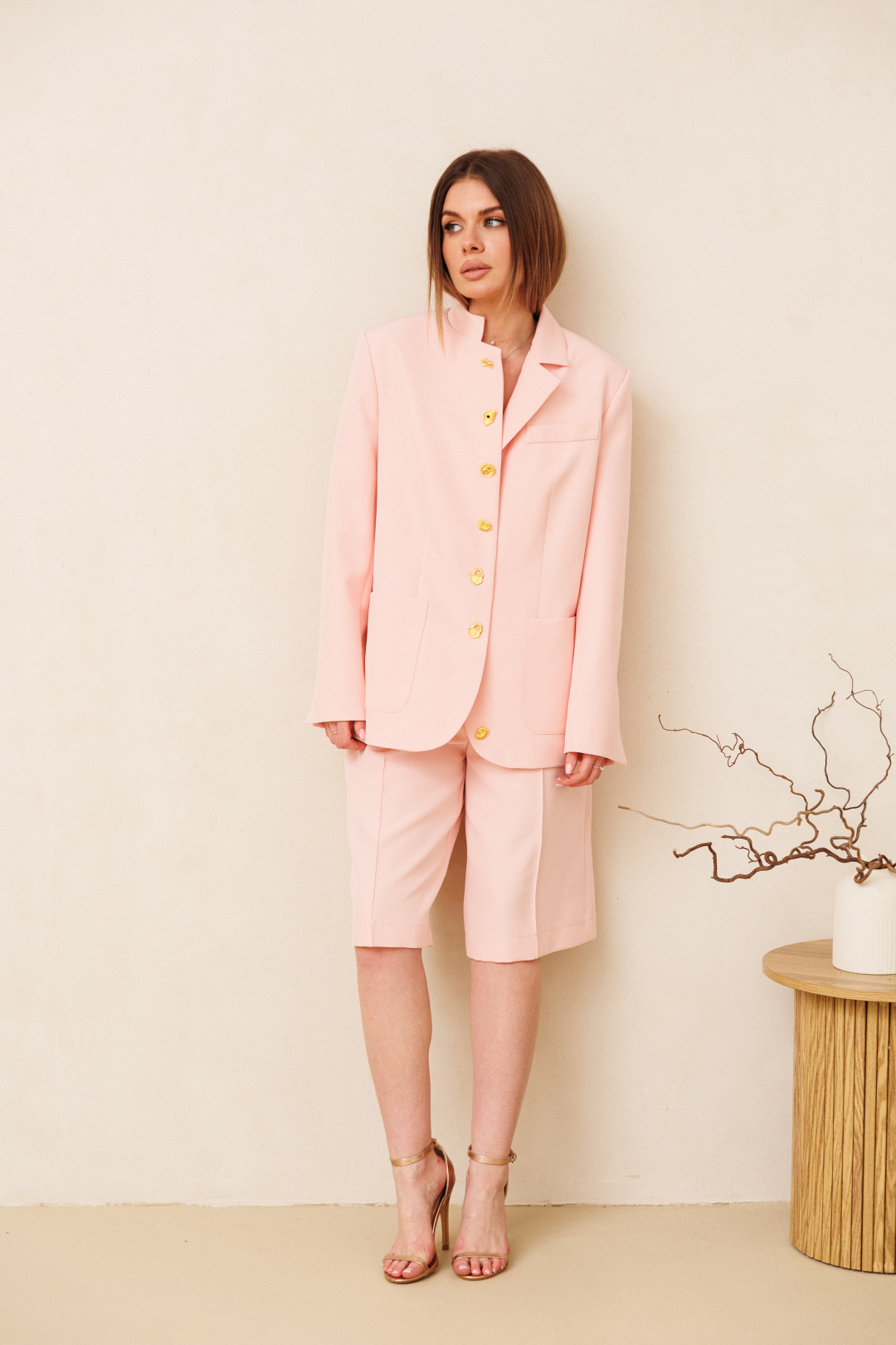 Костюм Ambera style 2163-1 пудра - фото 4