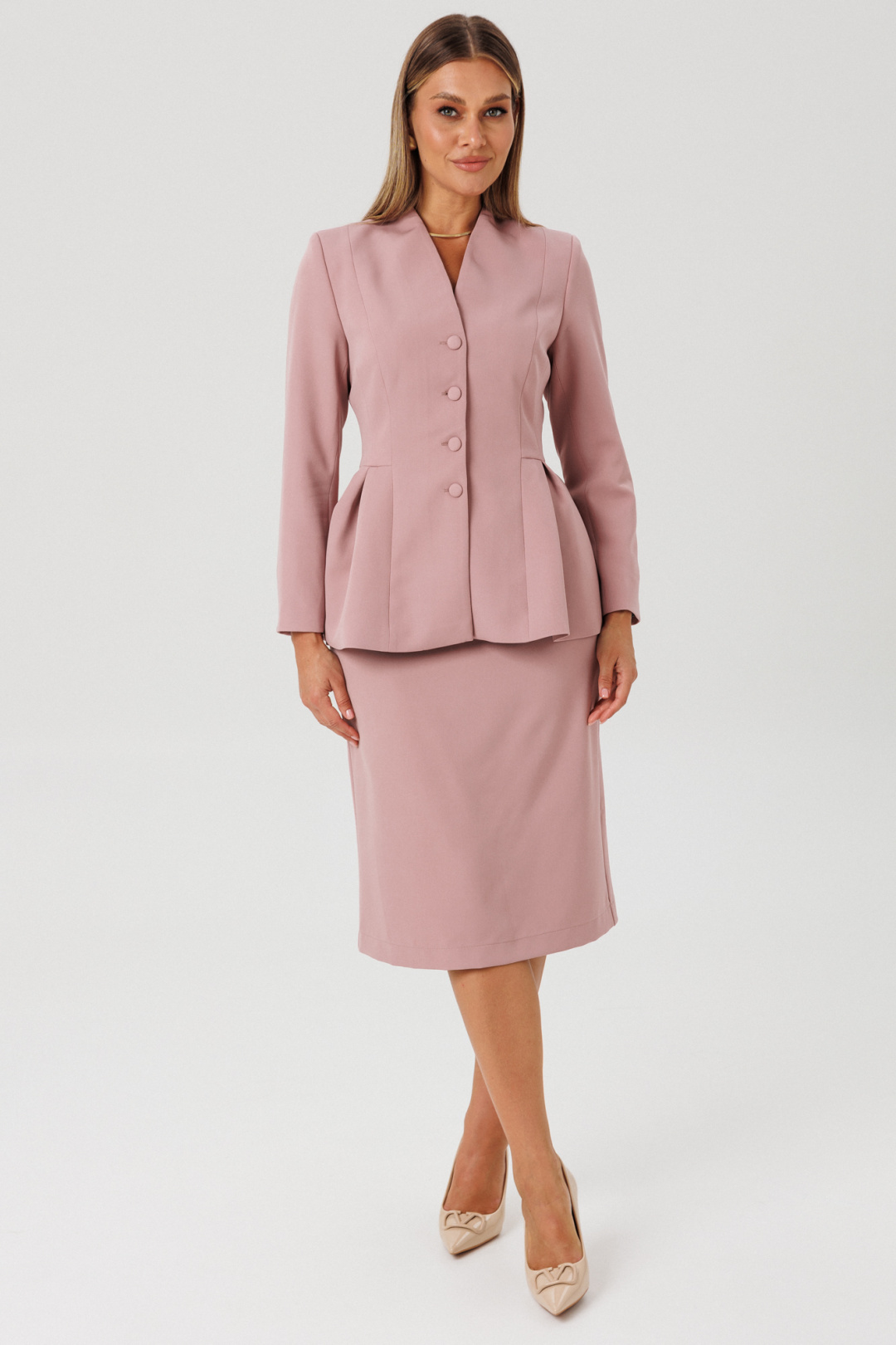 Костюм Ambera style 2181 пыльная роза