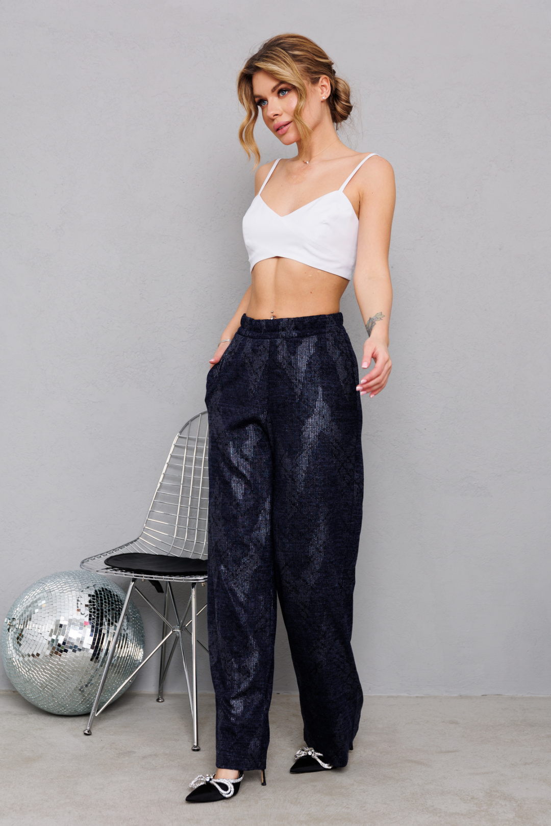 Брюки Amori 5207 синий - фото 4