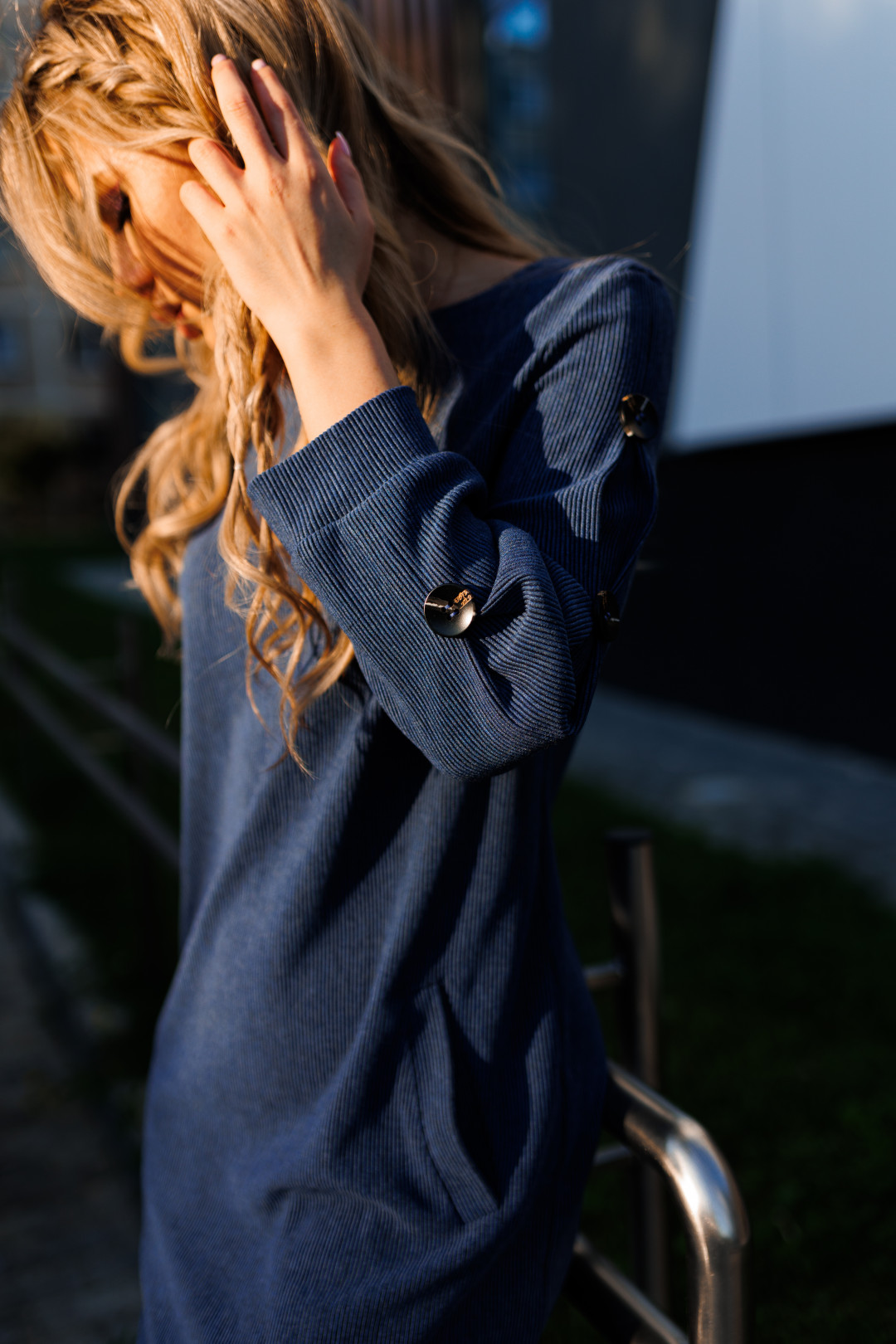 Платье Amori 9618 джинсовый - фото 2