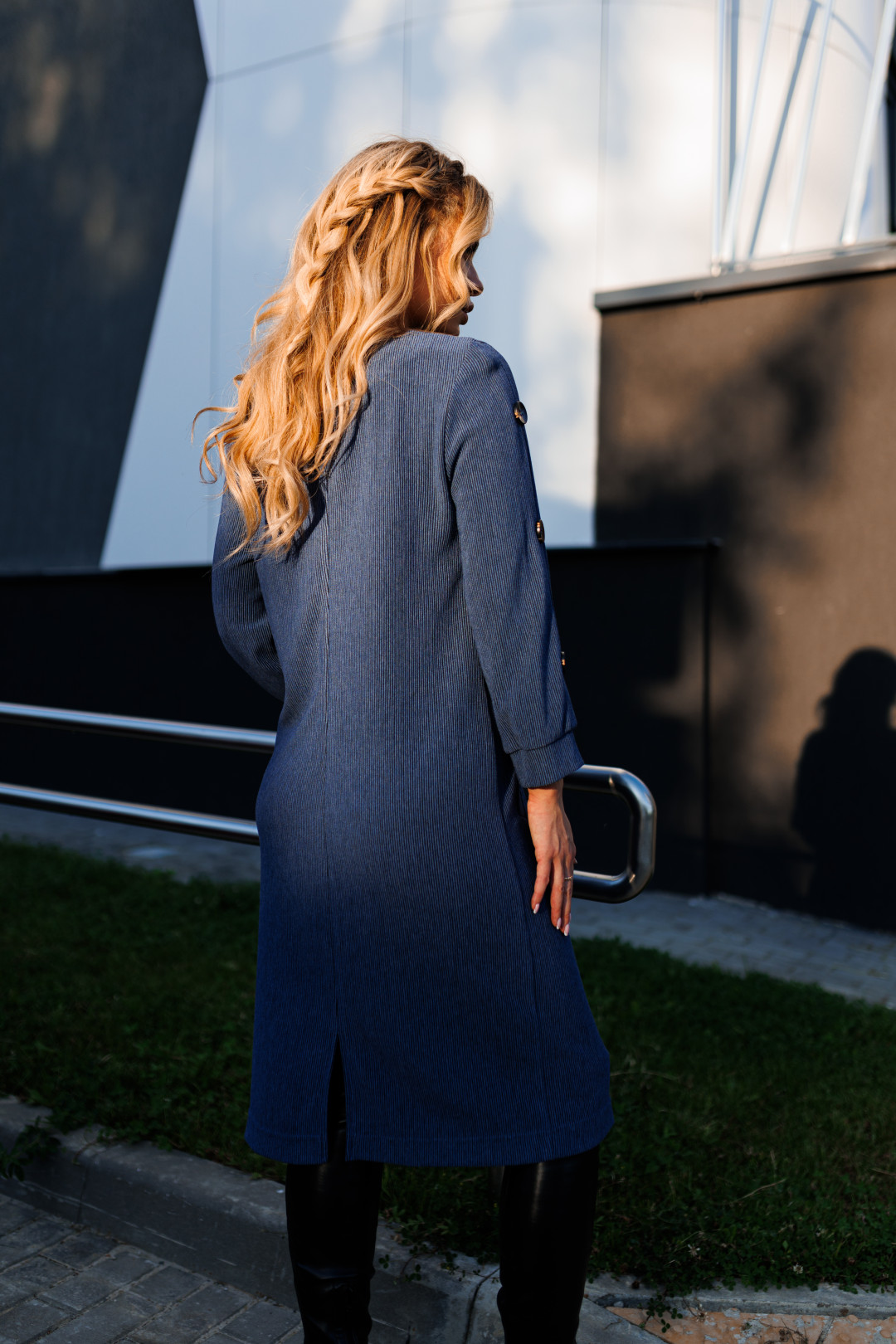 Платье Amori 9618 джинсовый - фото 3